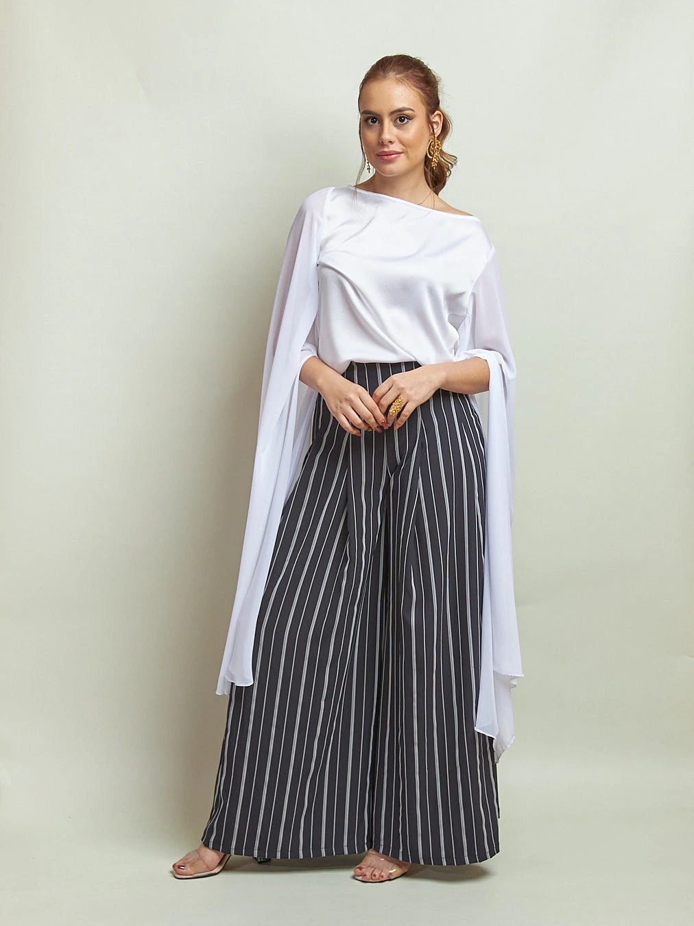 Pantalon Naty Rayas Azul - imagen 1