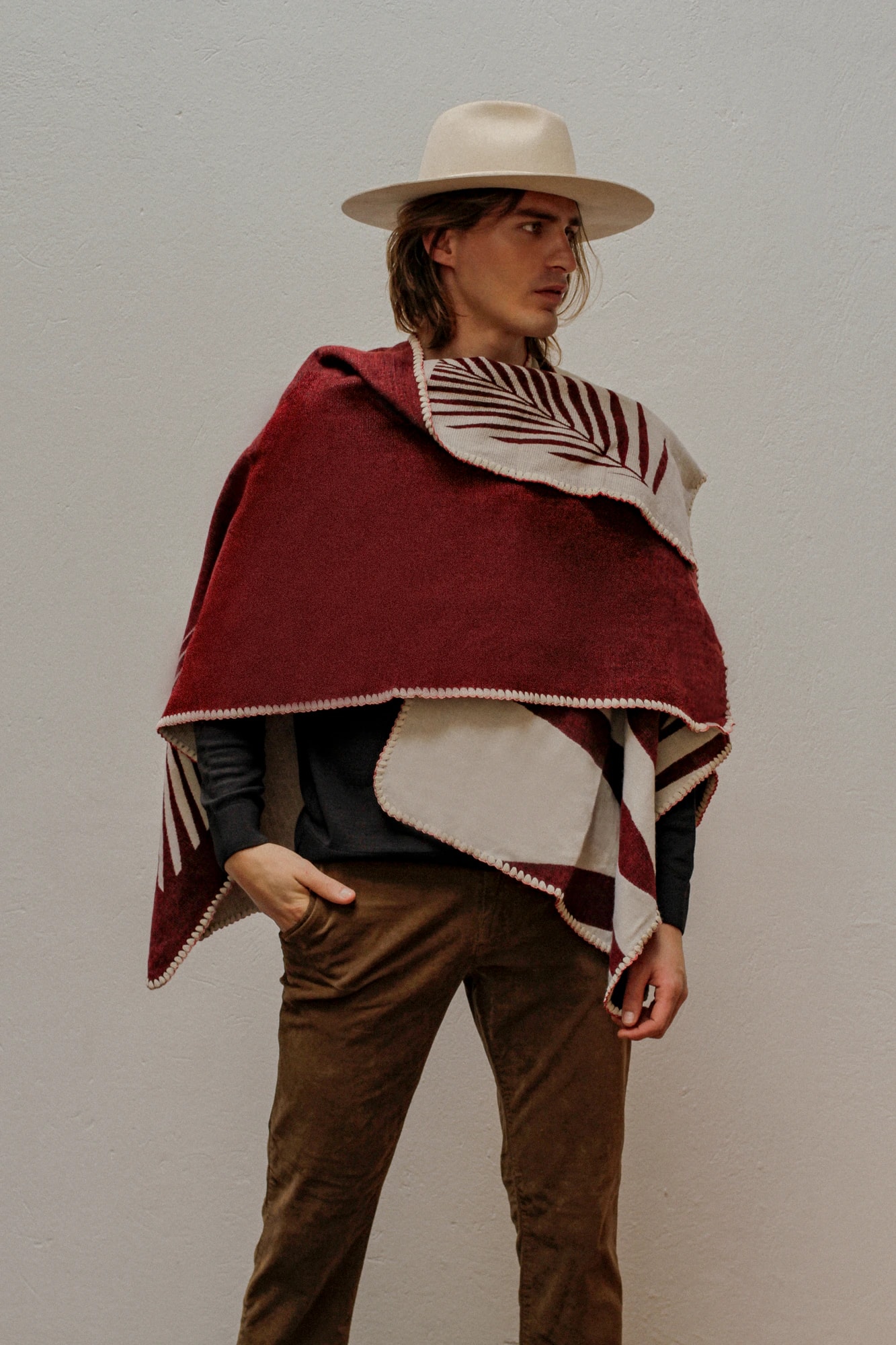 Poncho Natura - Rojo. - imagen 1