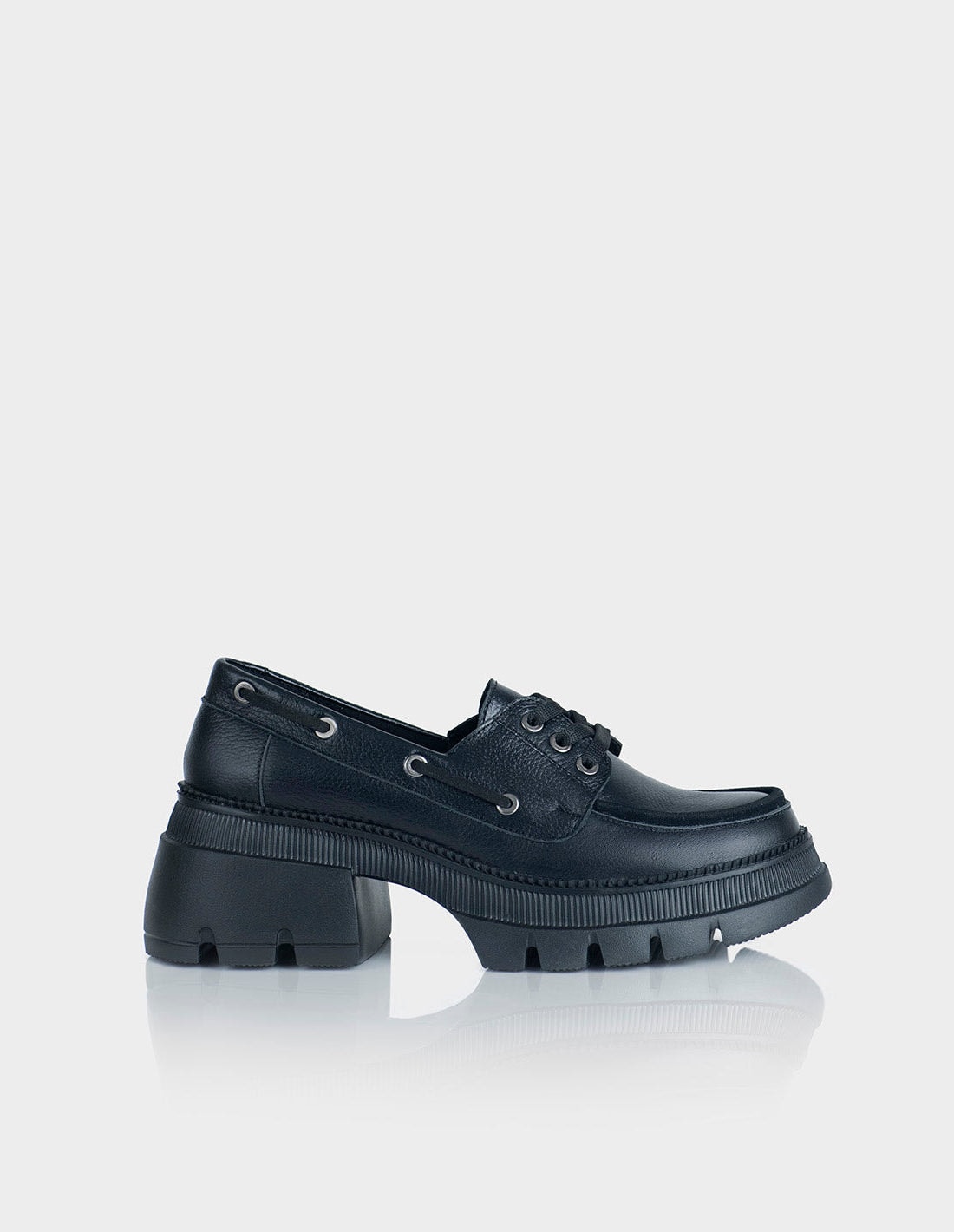 Mocasín Zetta Cuero Negro - imagen 1