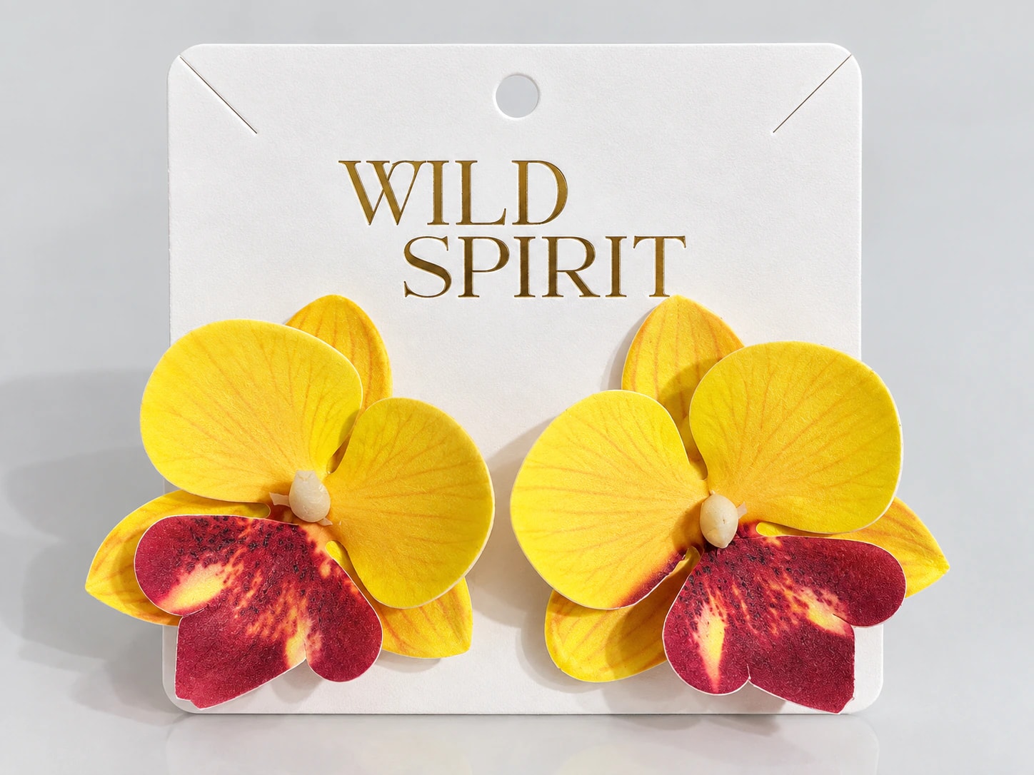 Aretes Orquidea Pequeño - imagen 1