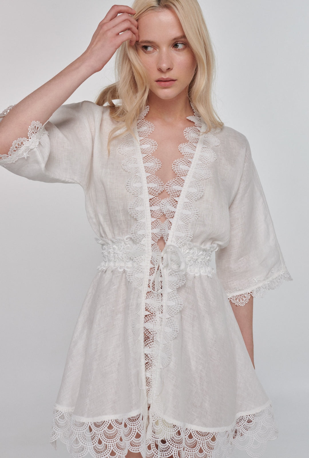 GABRIELLA KIMONO WHITE - imagen 1