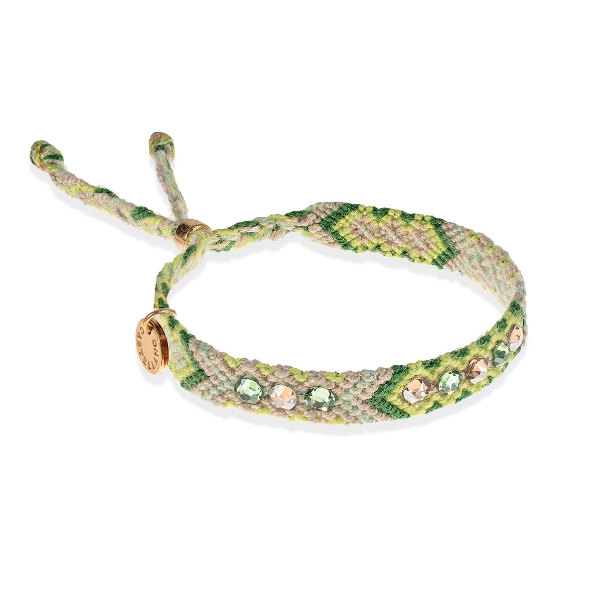 Wayuu Skinny Bracelet | Nature Green - imagen 1