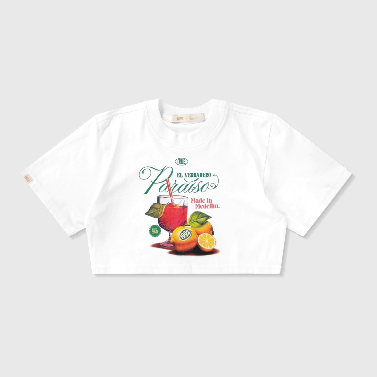 Paraíso Crop Top - White - imagen 1