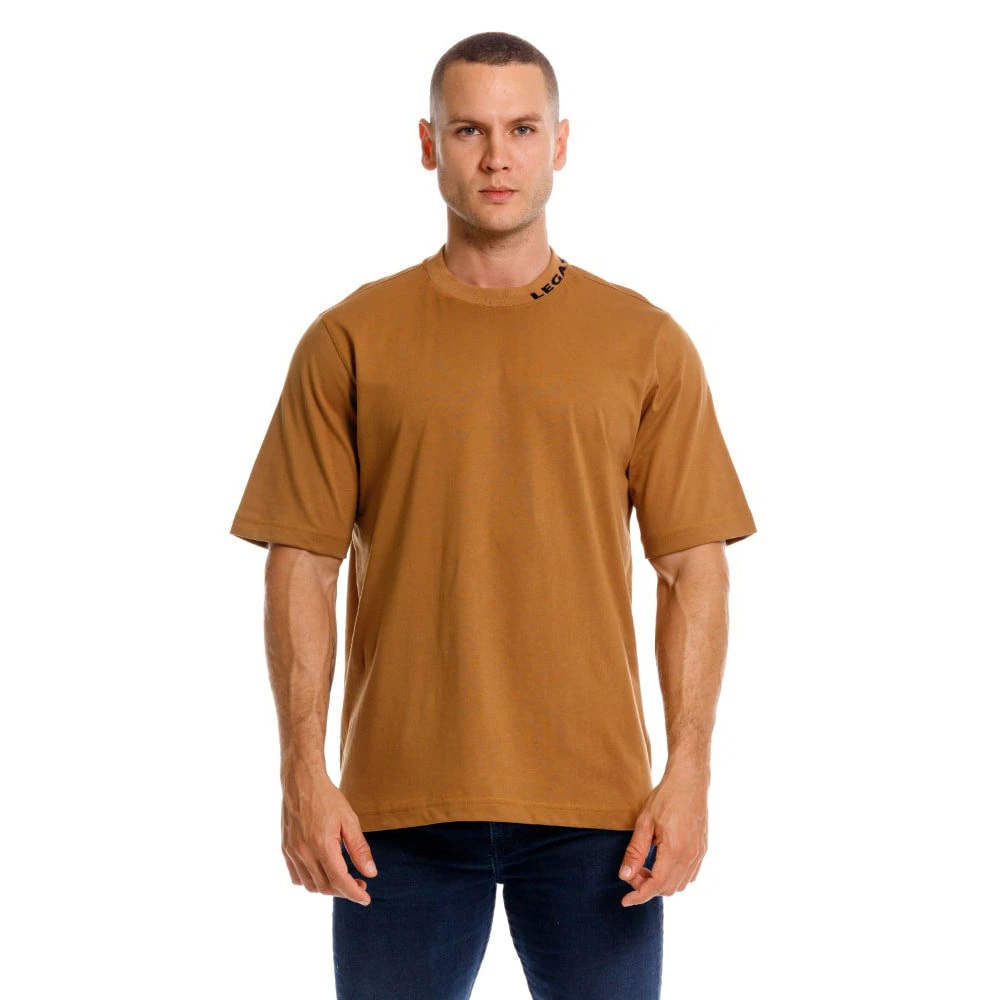 CAMISETA CUELLO REDONDO PEKÍN CAFÉ - imagen 1