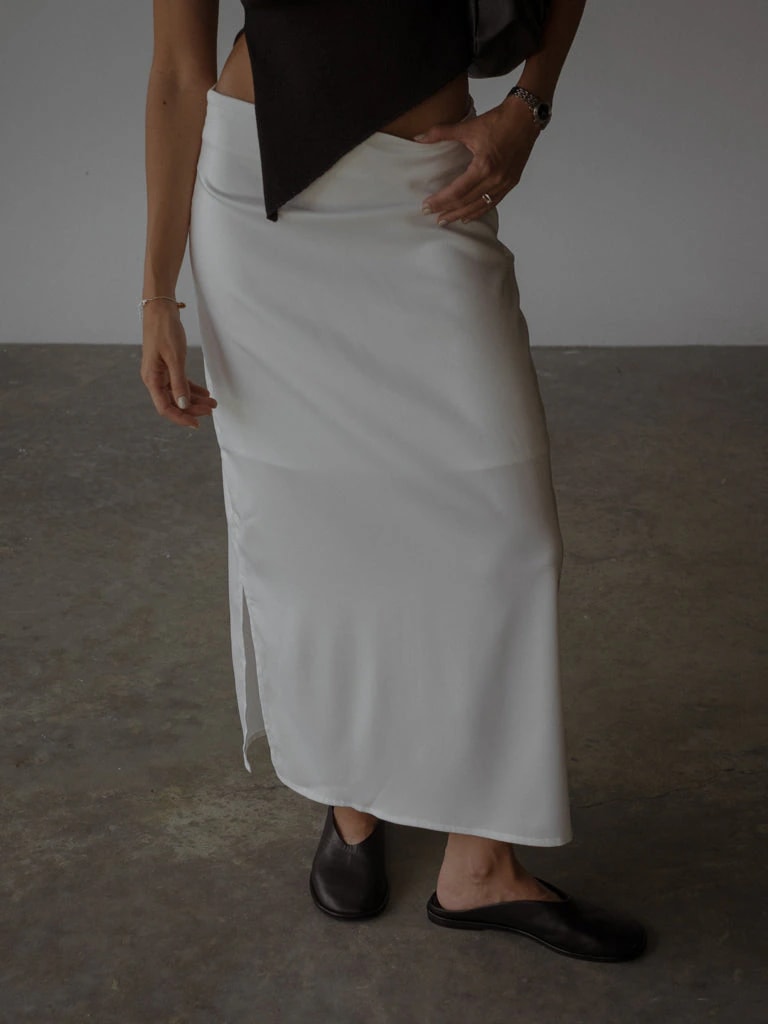LONG CORE SKIRT  - SOFT WHITE - imagen 1