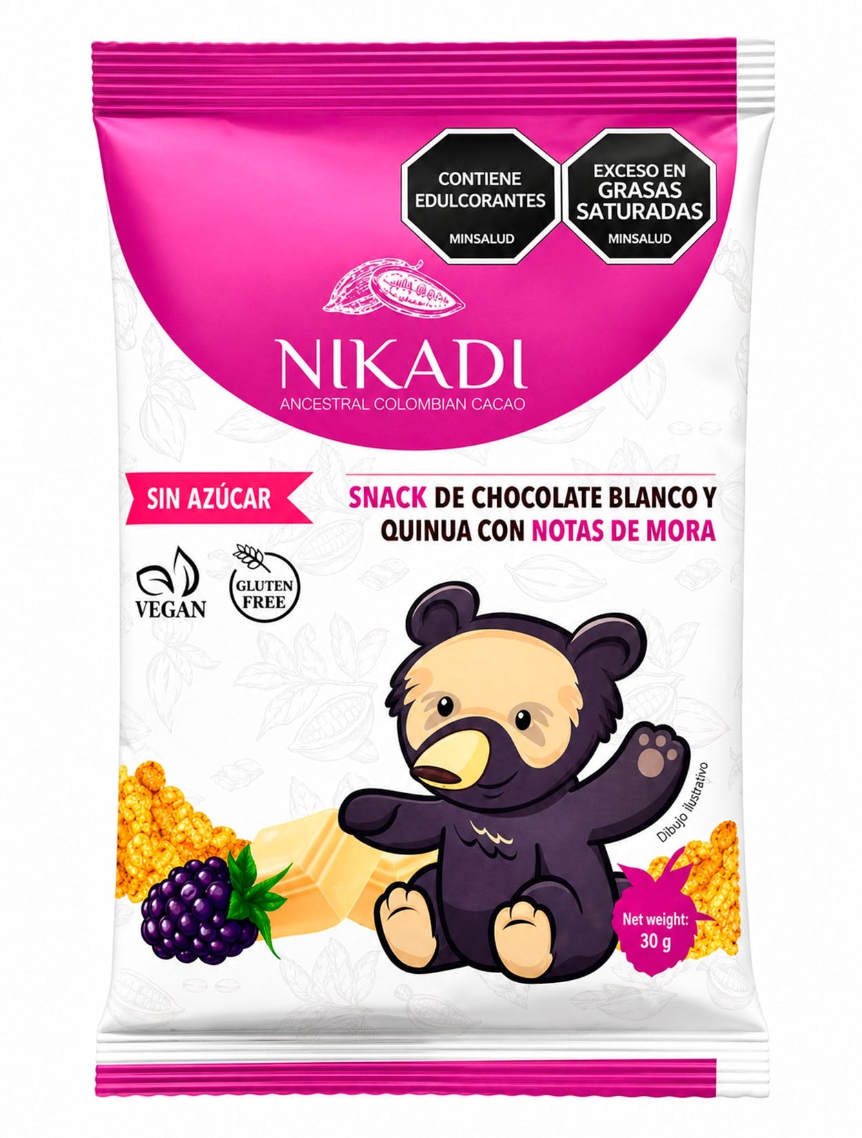 SNACK QUINUA MORA 30GR - imagen 1