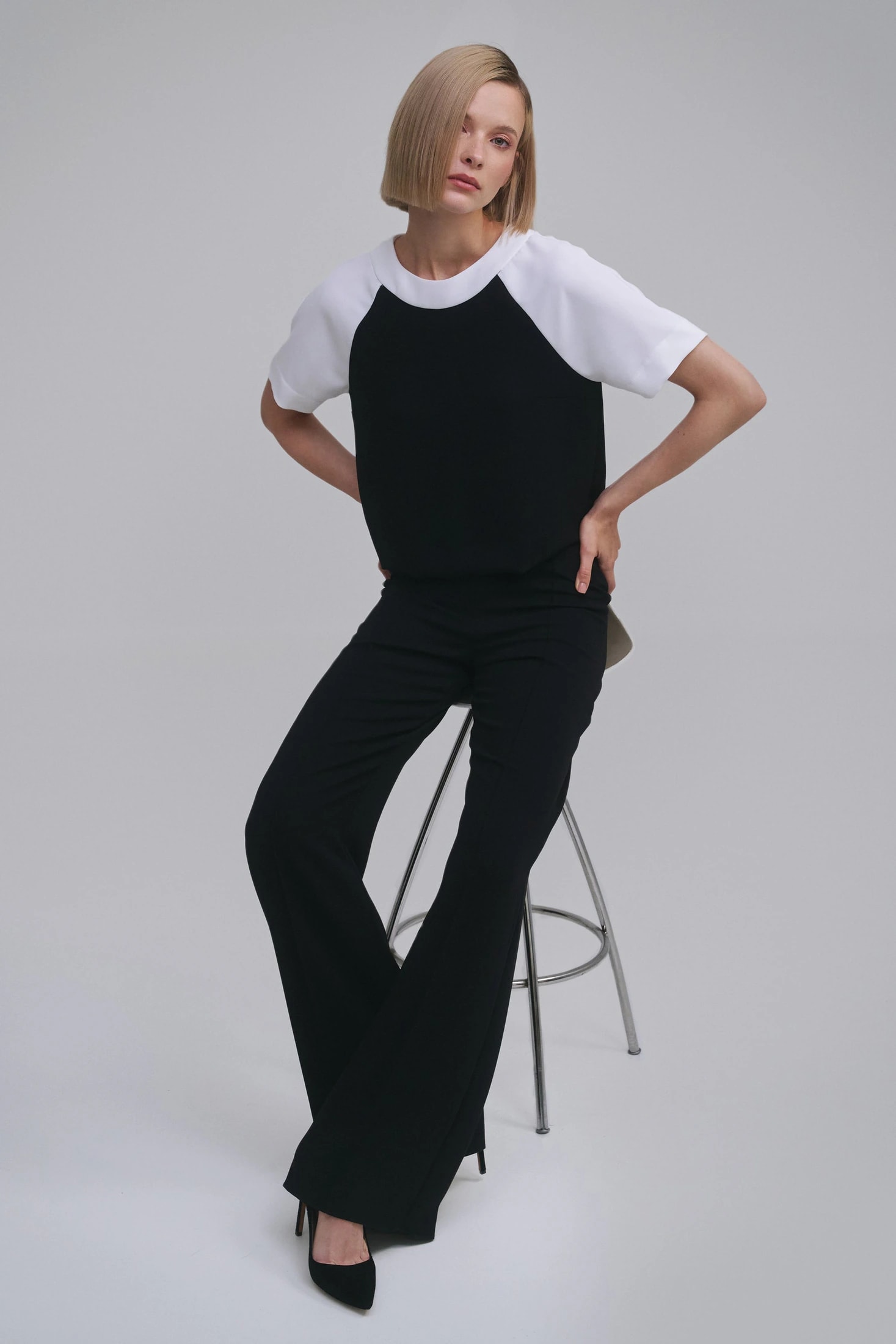 Contrast Raglan-Sleeve Top - imagen 1
