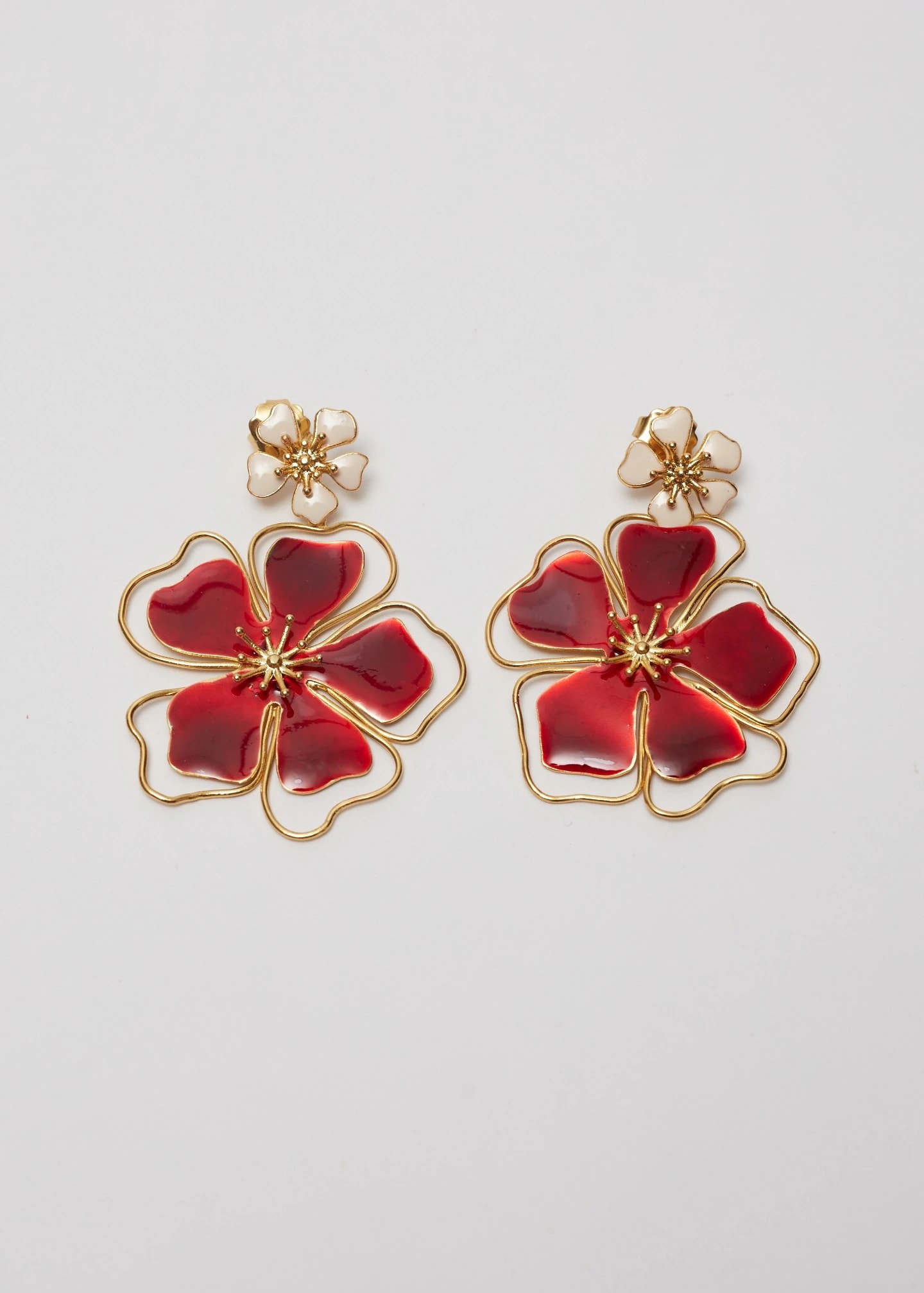 Aretes Andreae Rojo vino - imagen 1