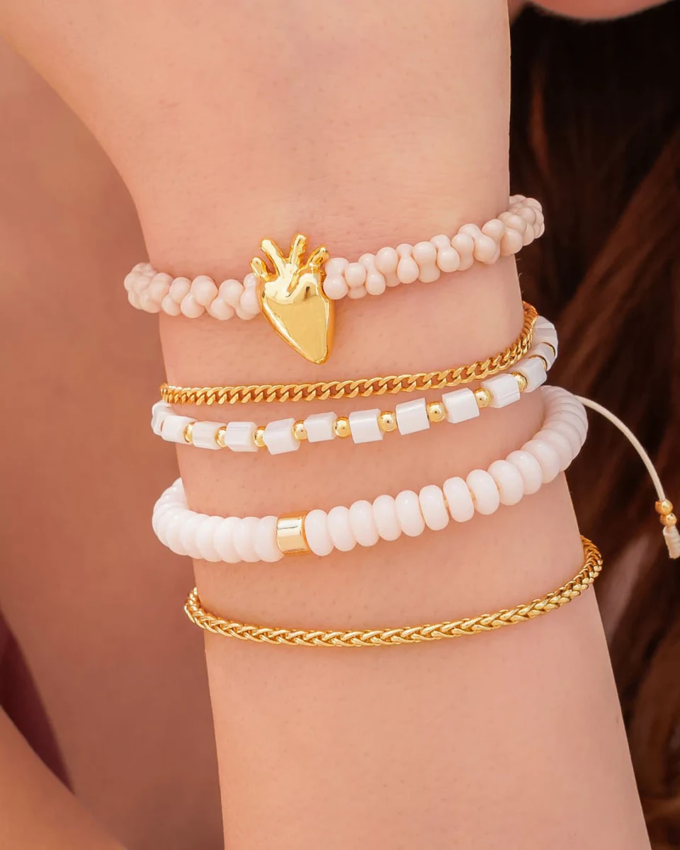 Set X4 Pulseras Corazón Anatómico - imagen 1