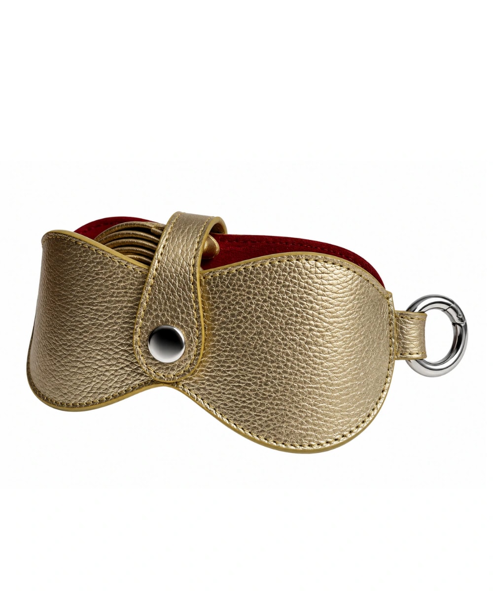 Estuche para Gafas Maxi Dorado en Cuero - imagen 1