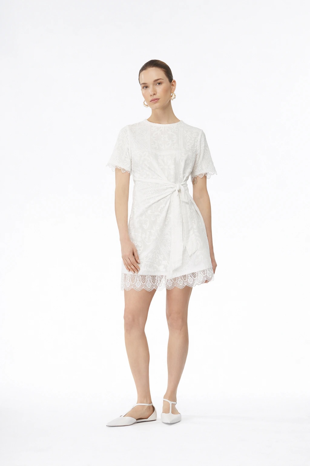 ISOLDE MINI DRESS WHITE - imagen 1