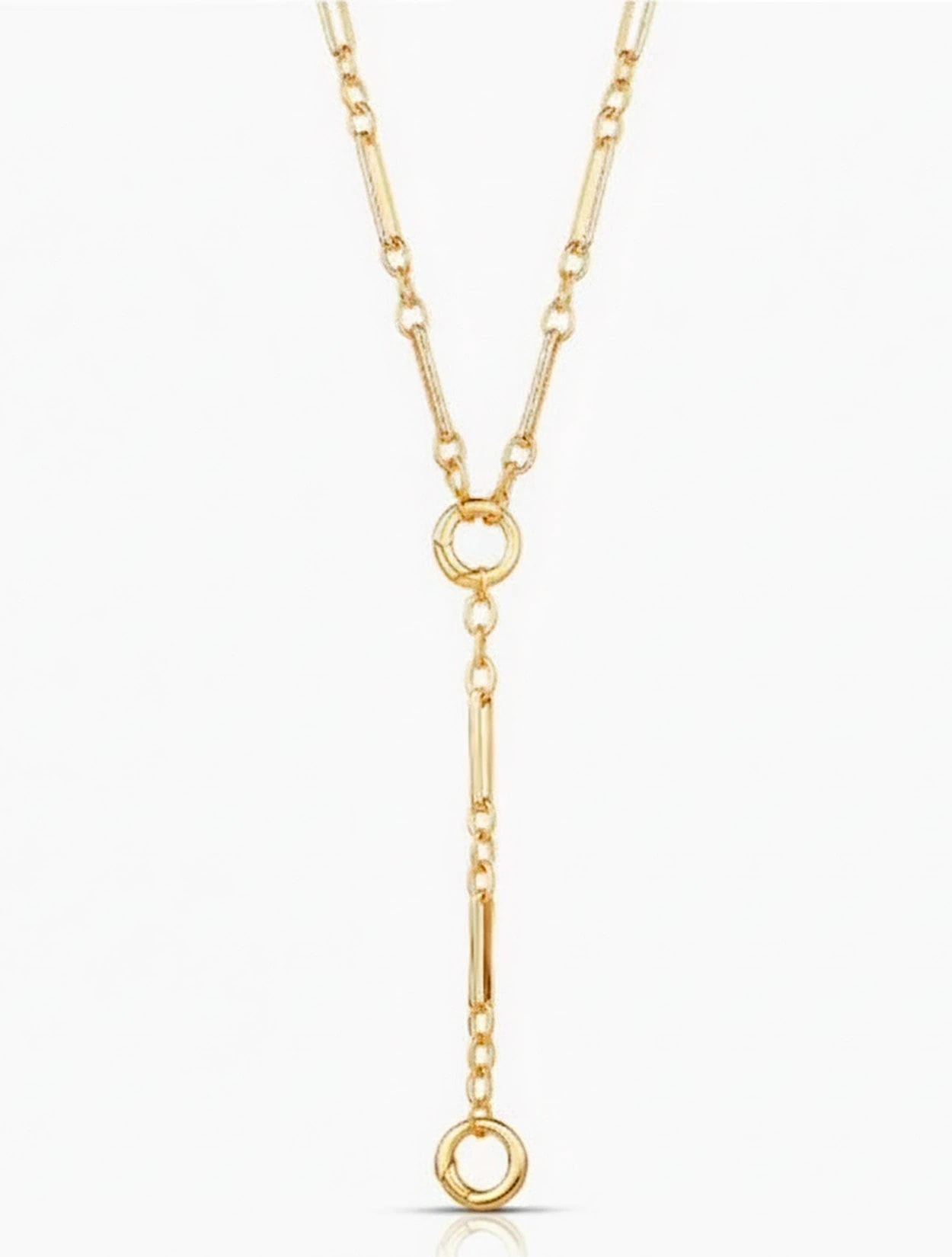 CADENA FANCY LINK PUSH CLASP LARIAT - imagen 1
