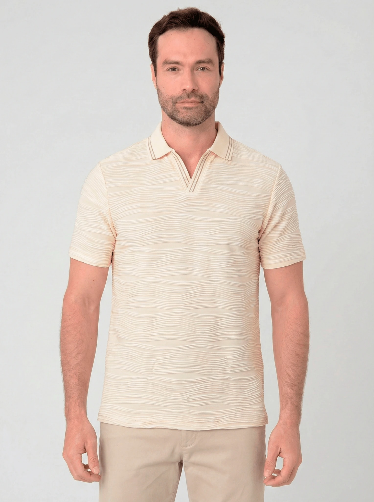 Camiseta polo con textura para hombre Jon Sonen 020324006 - imagen 1