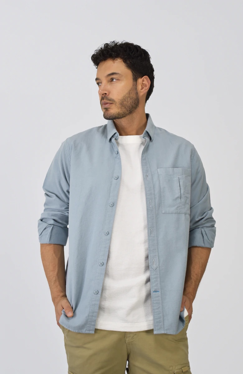 Sobrecamisa manga larga Azul para Hombre - imagen 1