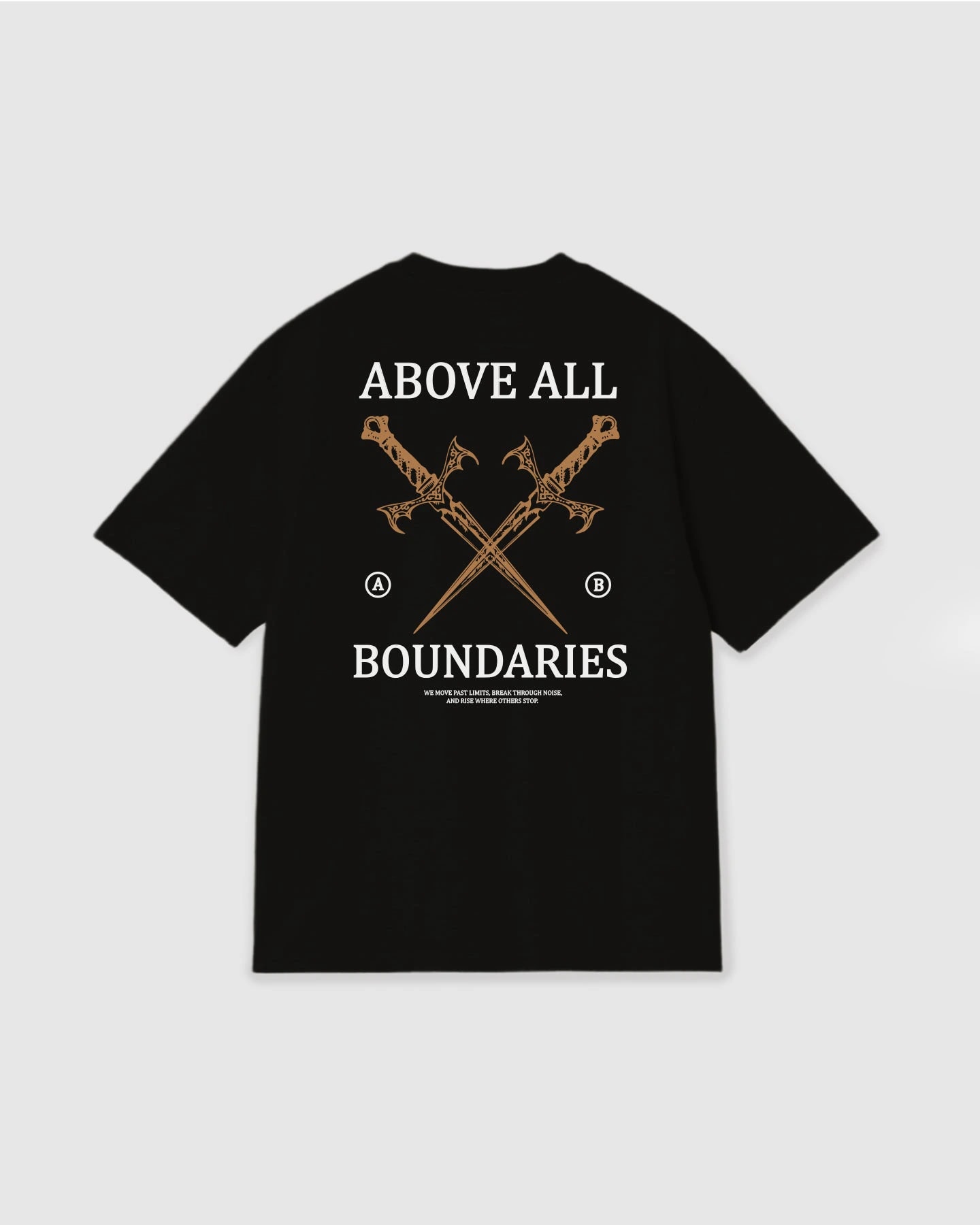 Oversized T Shirt Boundaries Black - imagen 1