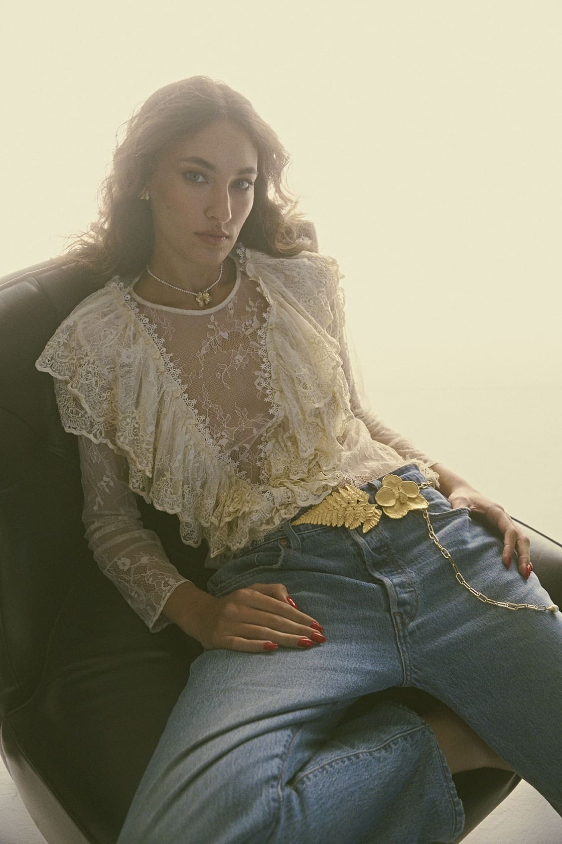 VANDA AND LACE FERN CHAIN BELT - imagen 1