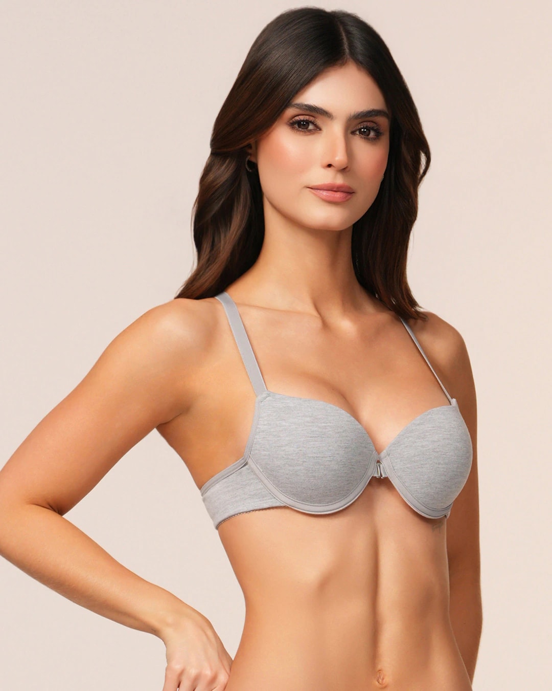 Brasier Media Copa con Broche Delantero y Realce Natural Ref. 405 - imagen 1