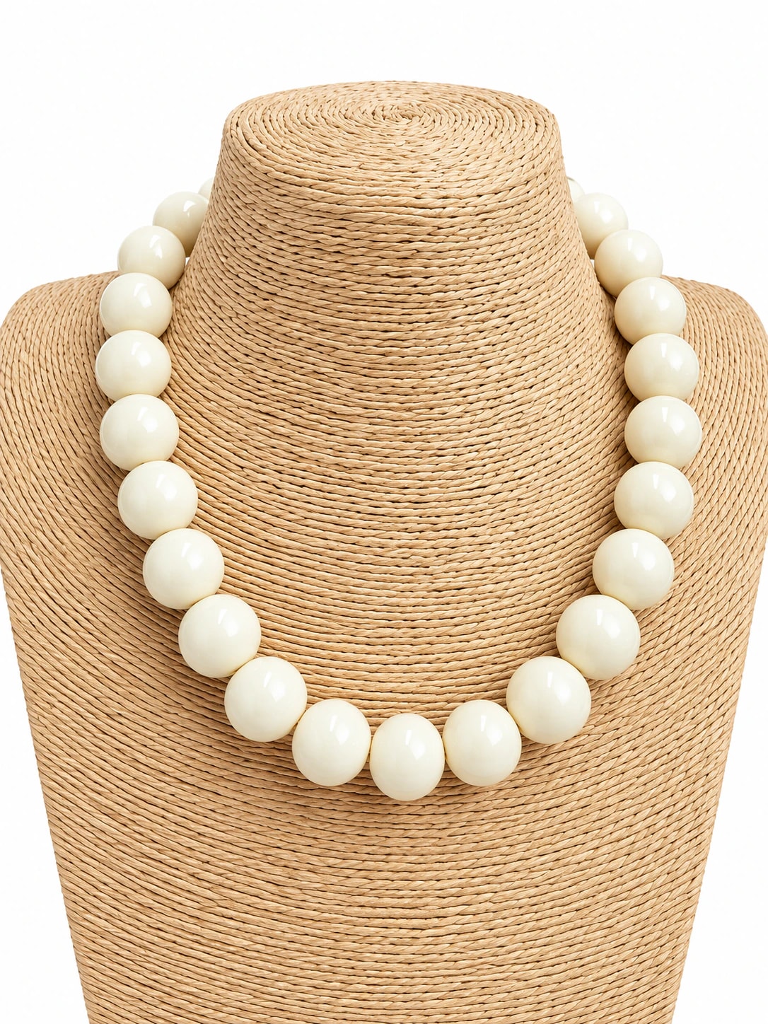 Collar Maxi Bolas Marfil - imagen 1