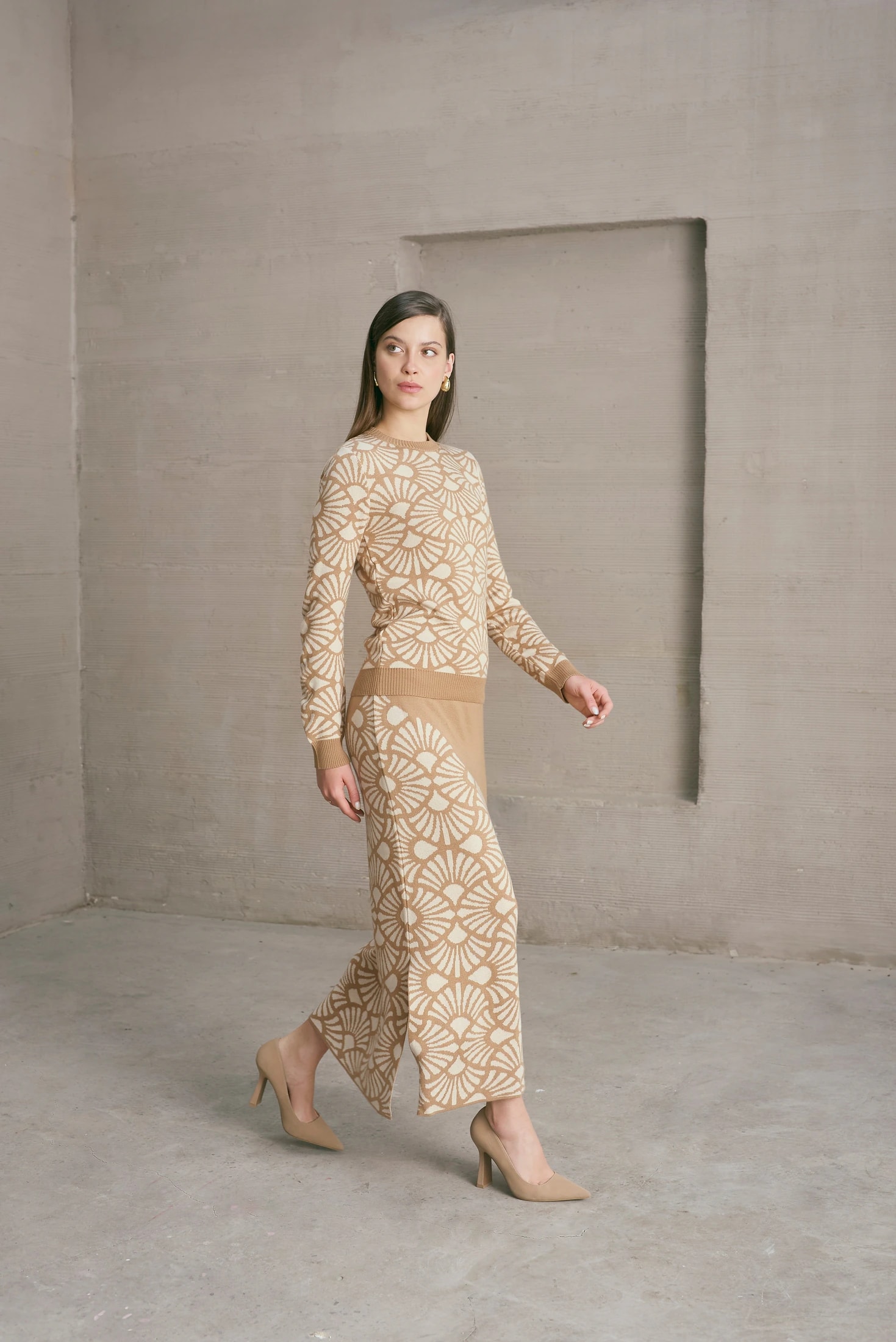Falda Venus Camel-Beige - imagen 1