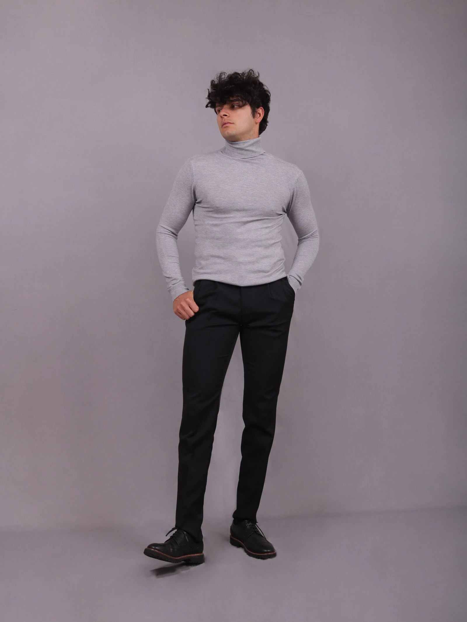 Cuello tortuga gris - imagen 1