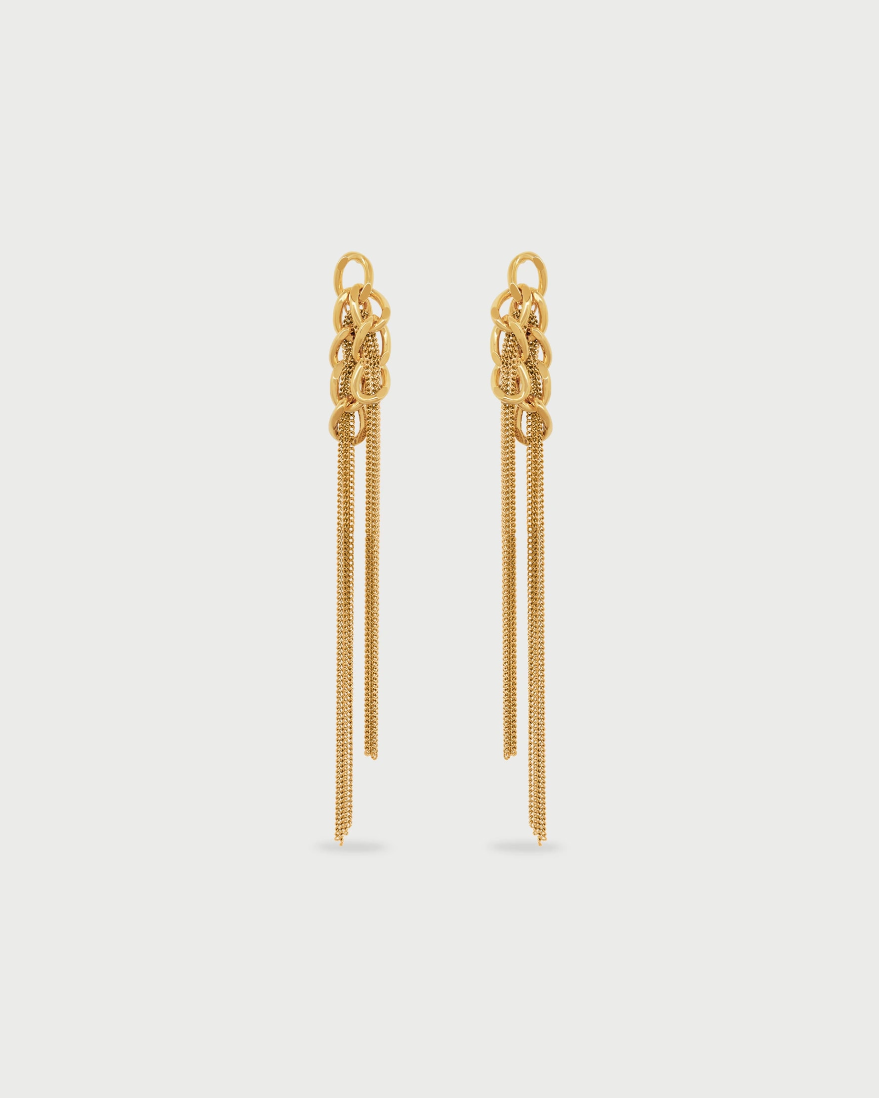 Aretes Largos Cadena - imagen 1