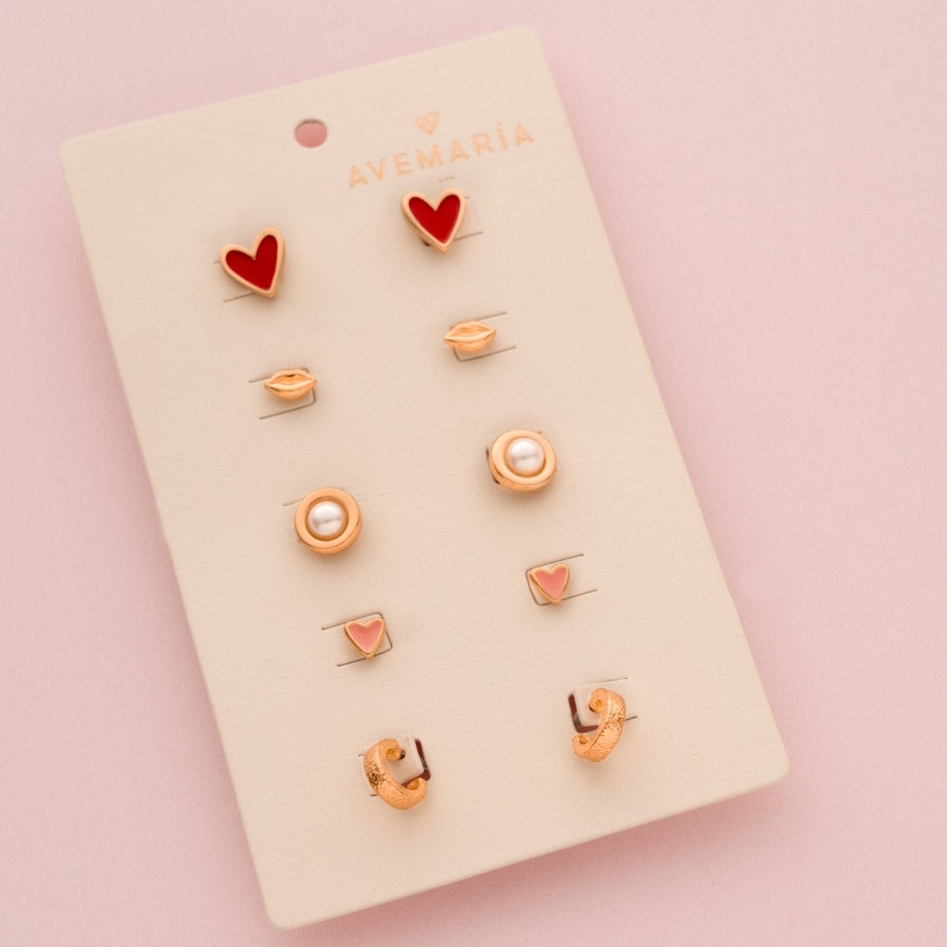 Set 5 aretes pequeños variados - imagen 1