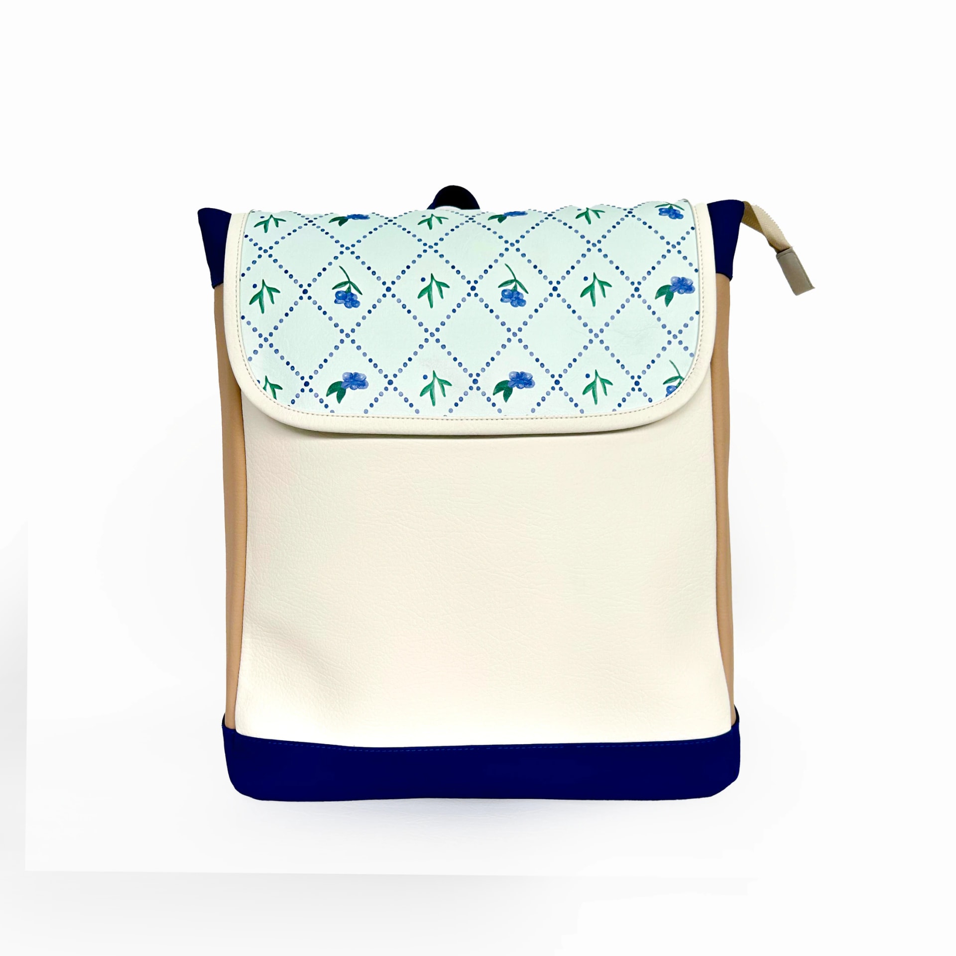 Morral Para PC Azul Con Beige Dessert Time - imagen 1