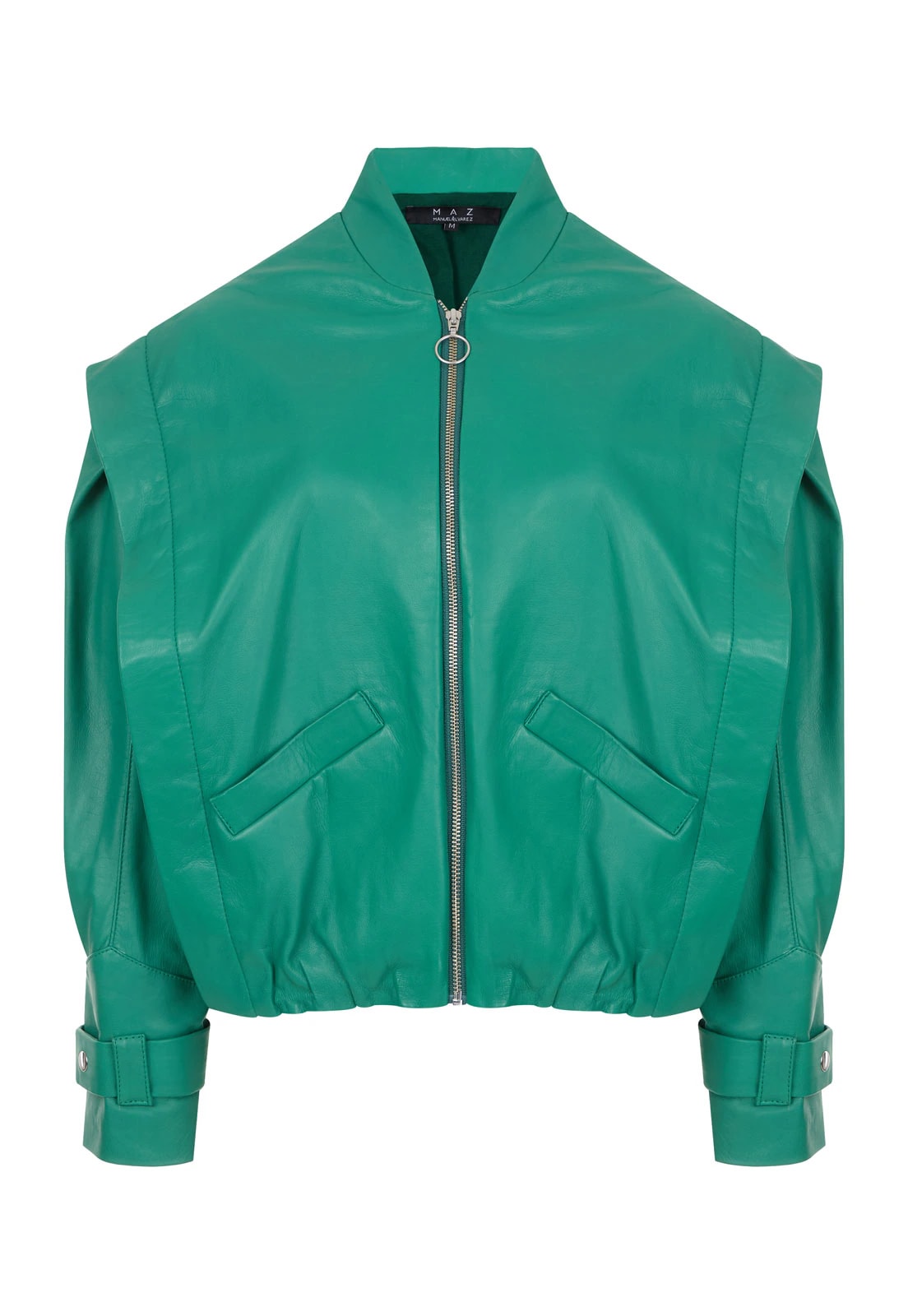 BOMBER LEATHER JACKET - imagen 1