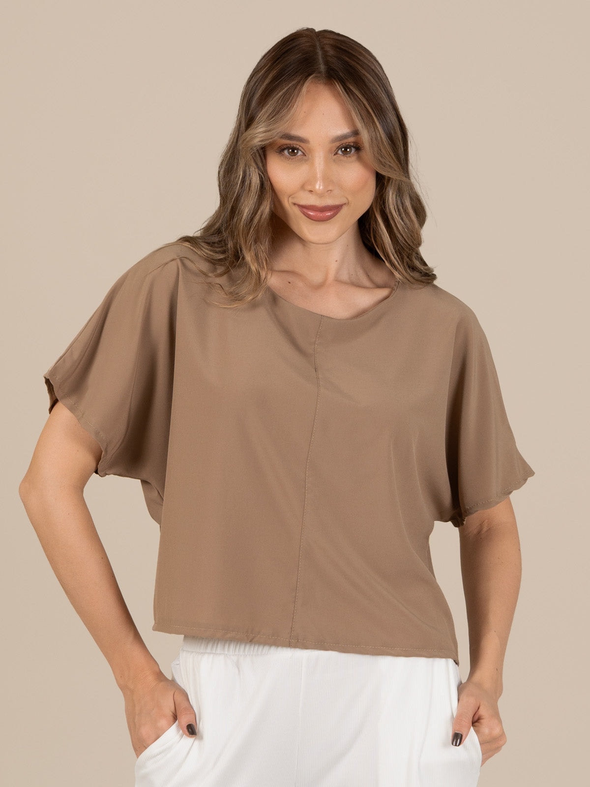 Blusa lara holly cafe - imagen 1