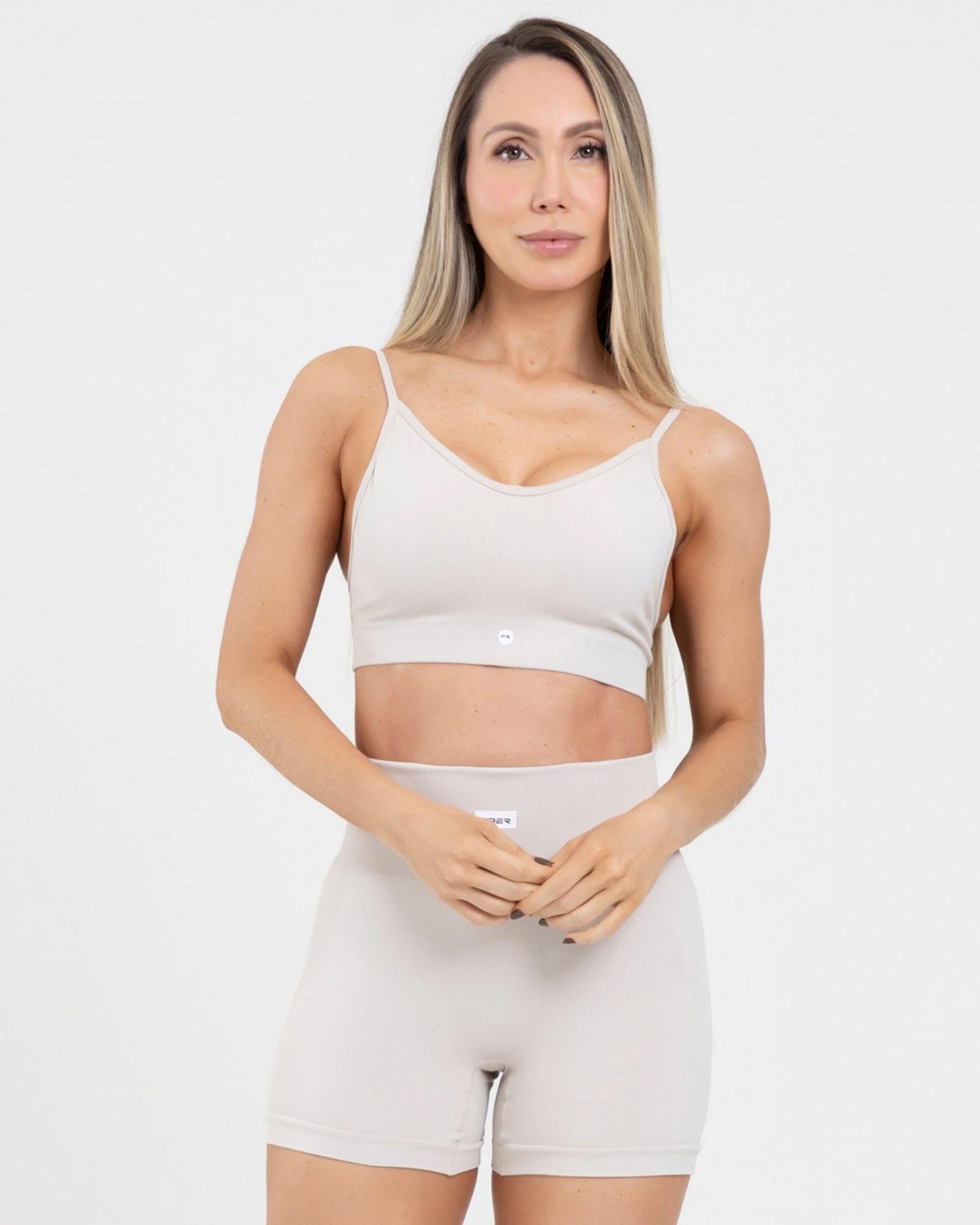 Top seamless beige move FIBER - imagen 1