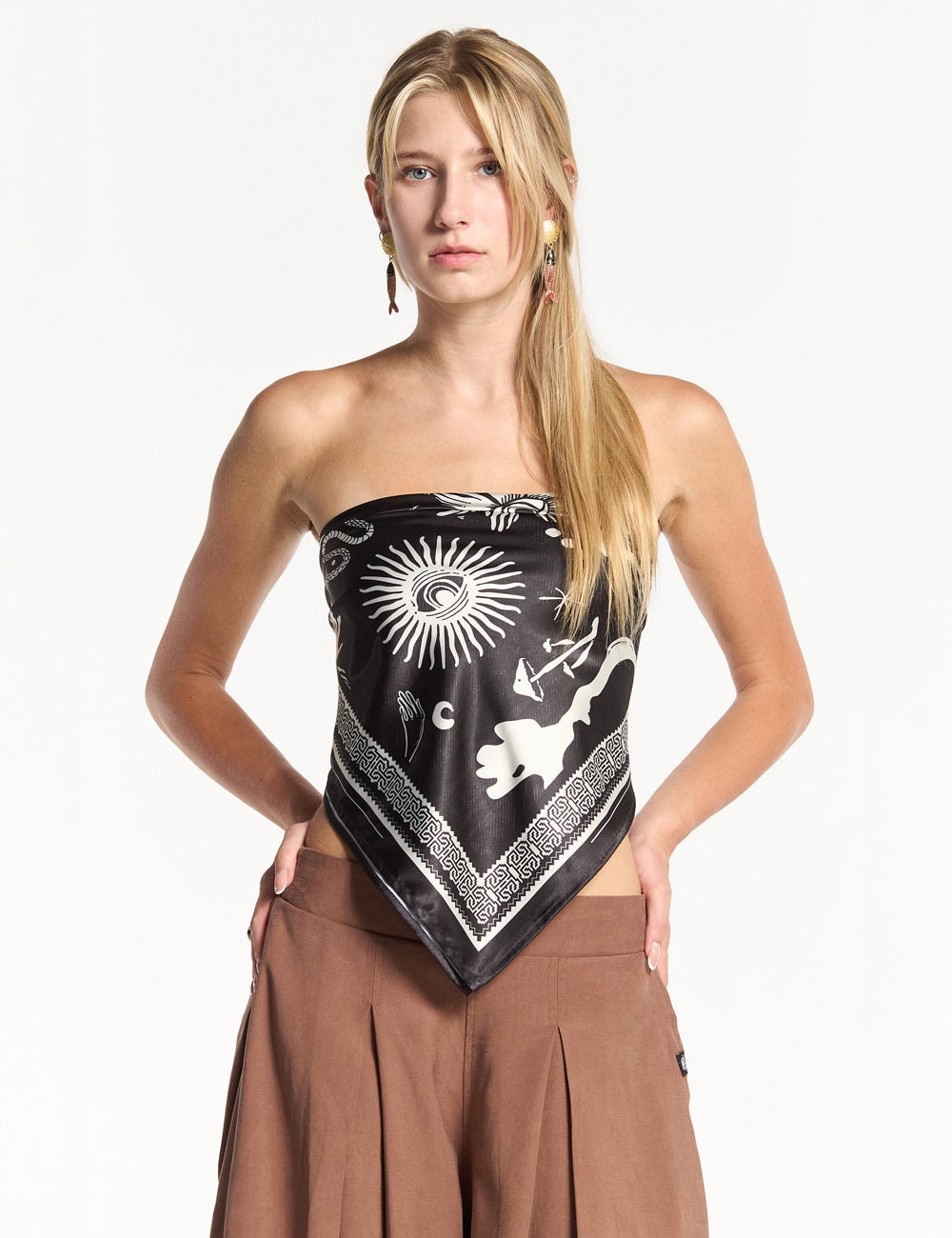 Top pañoleta noche  Mujer - imagen 1
