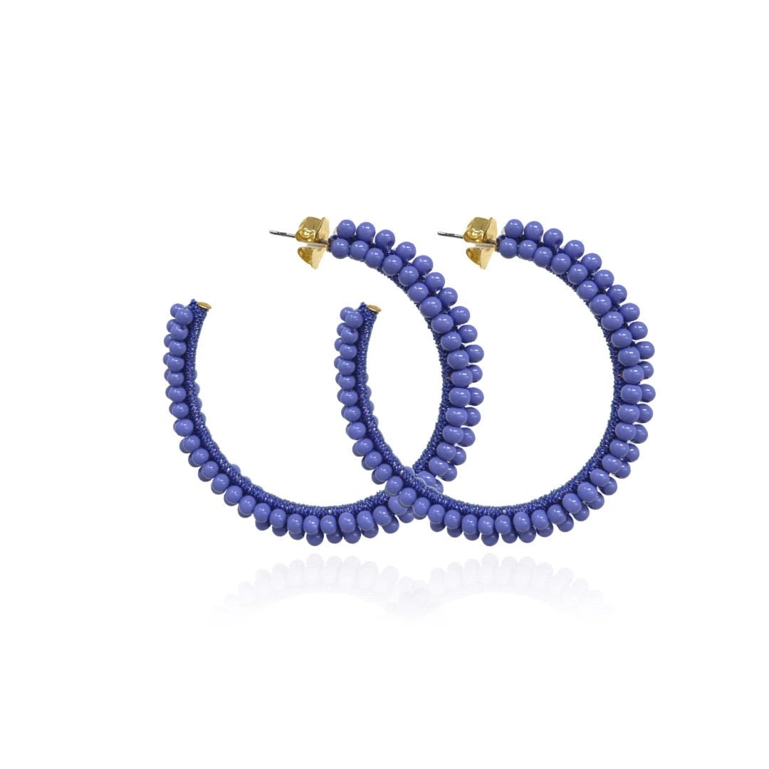 BIG BOUQUET HOOP - PERIWINKLE - imagen 1