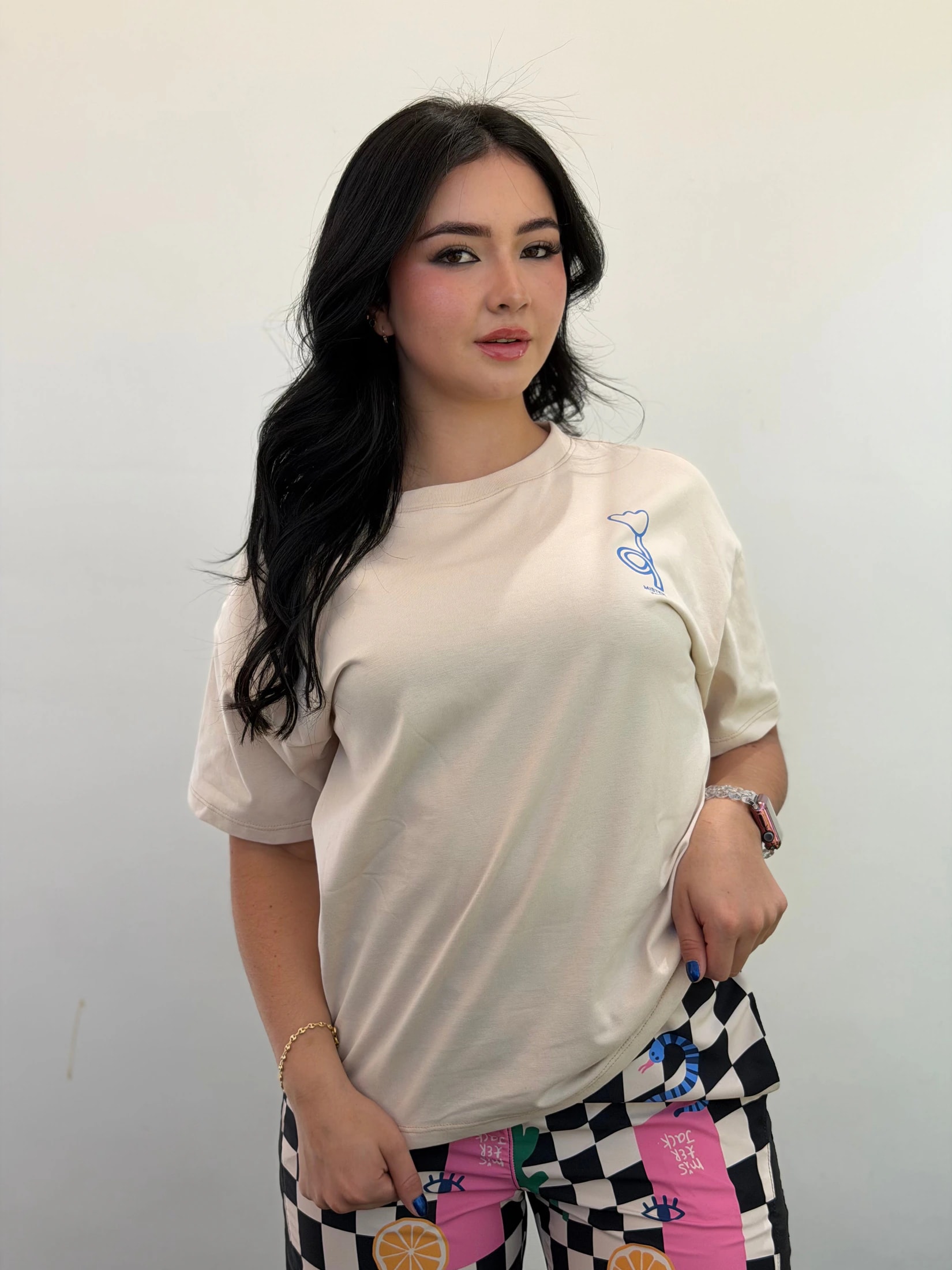 Camiseta Beige Instante - imagen 1