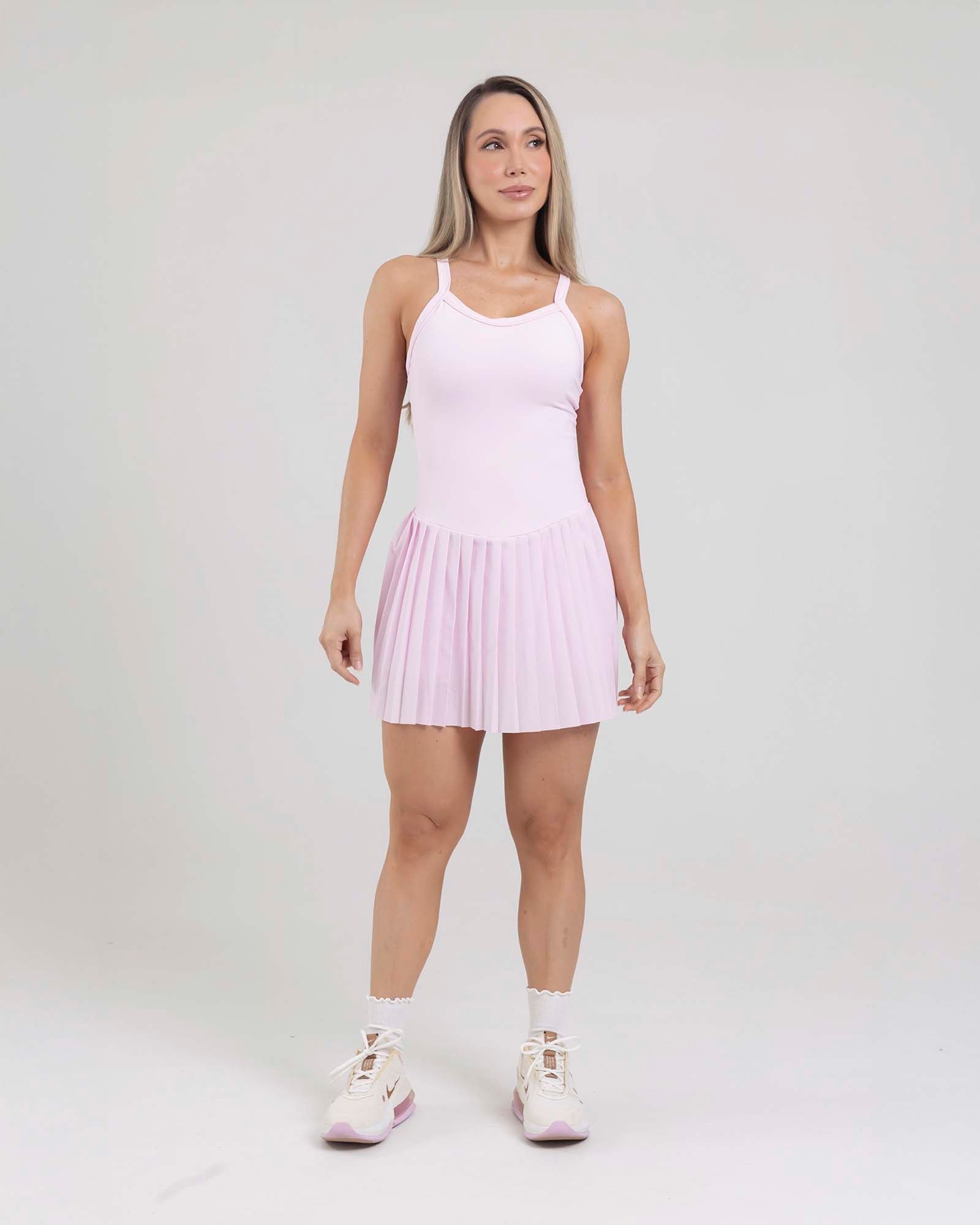 Enterizo falda court glow rosado tropi FIBER - imagen 1