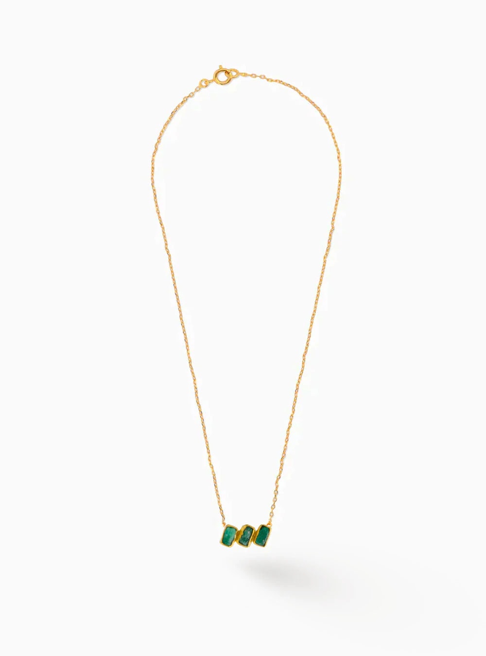 Maya 3 Stone Necklace - imagen 1