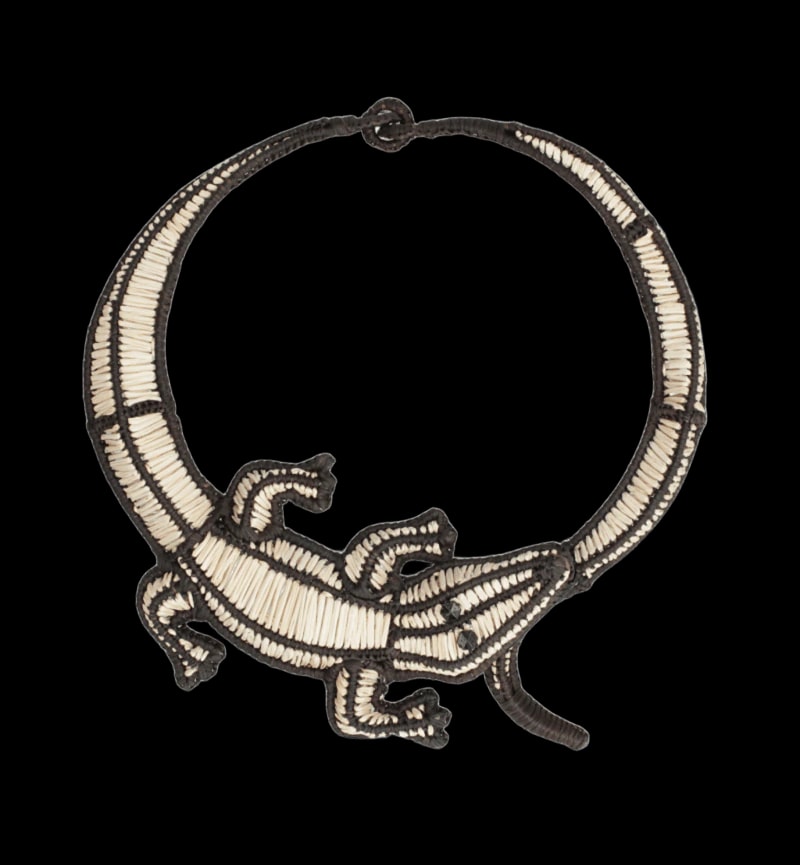 Collar Cocodrilo Negro - imagen 1