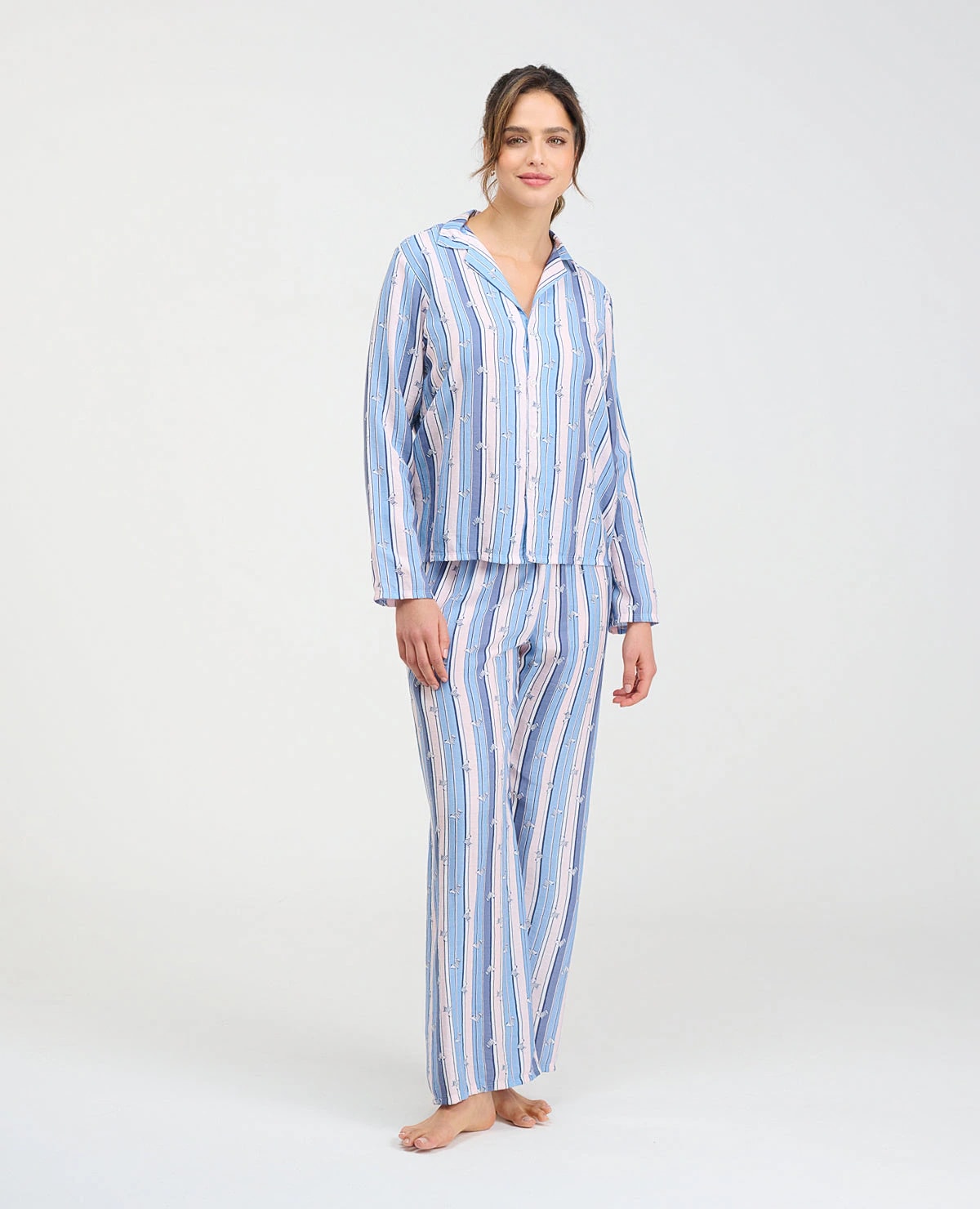 Pijama de Pantalón | Camisa Manga Larga de Botones - imagen 1