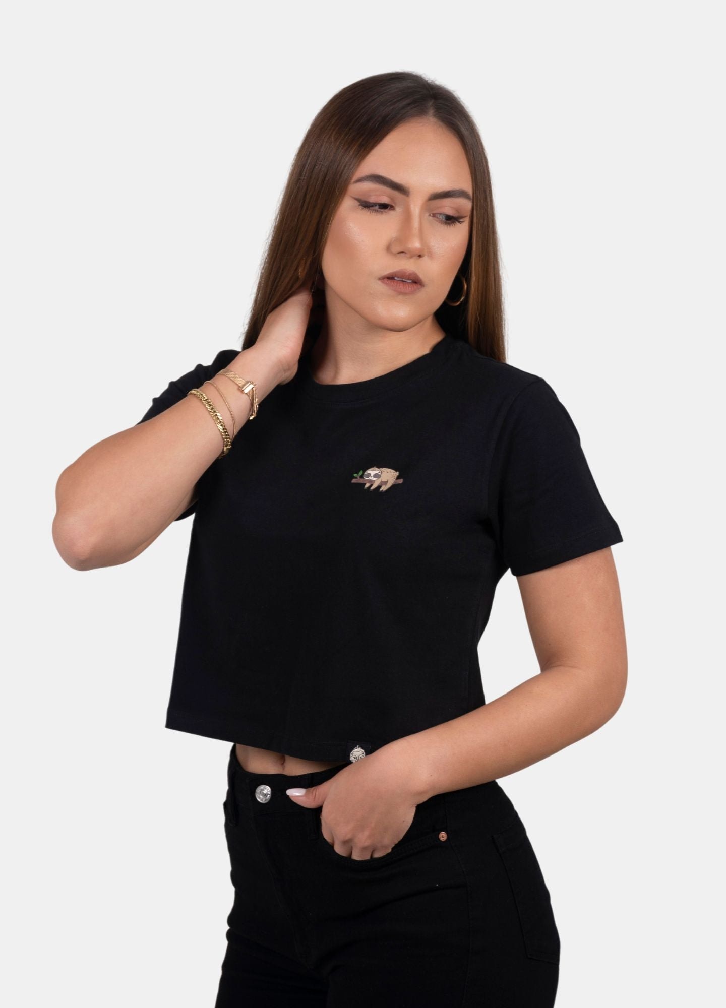 Basic Ciampino Crop Top – Negro - imagen 1