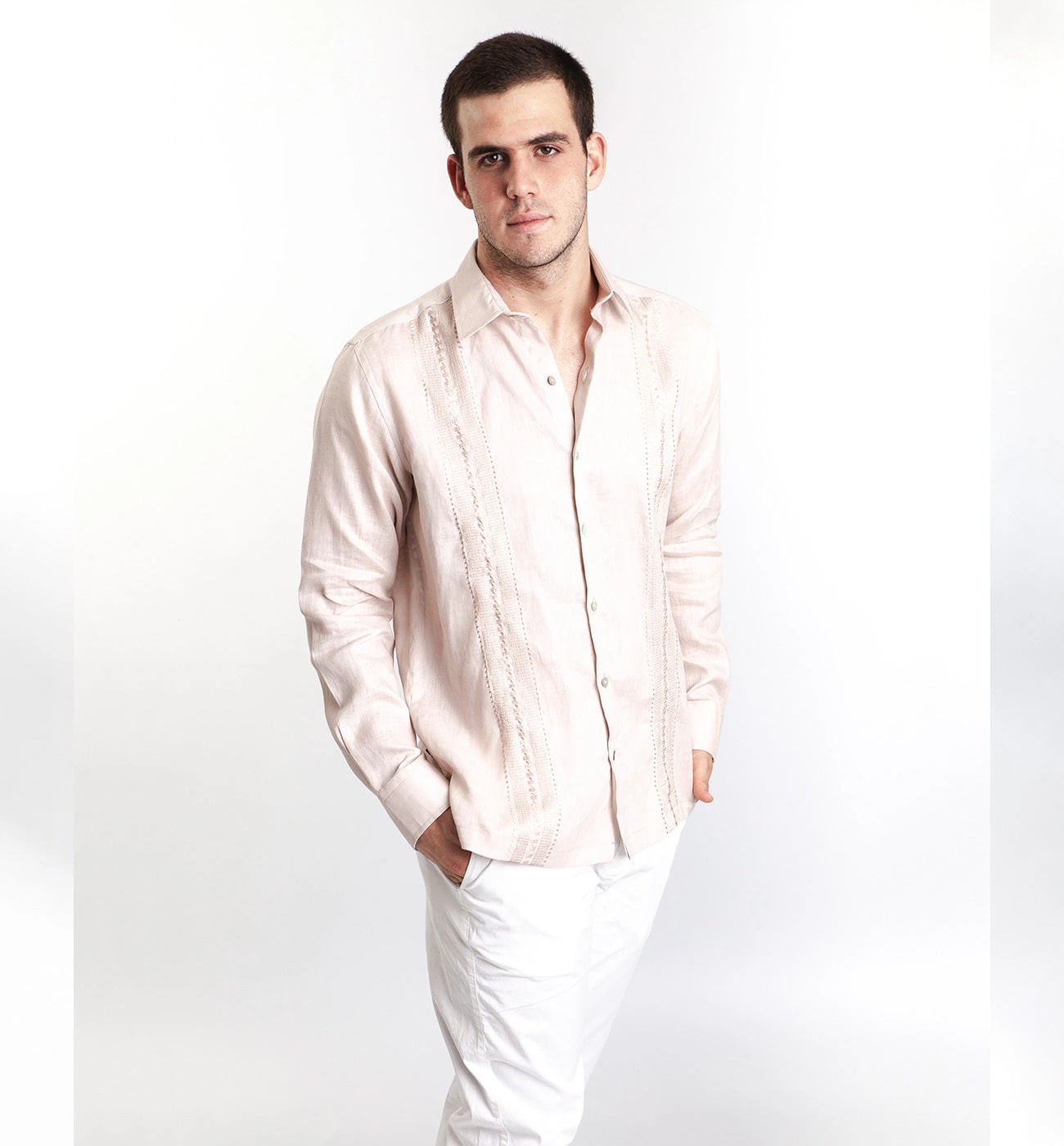 Guayabera Beige - imagen 1