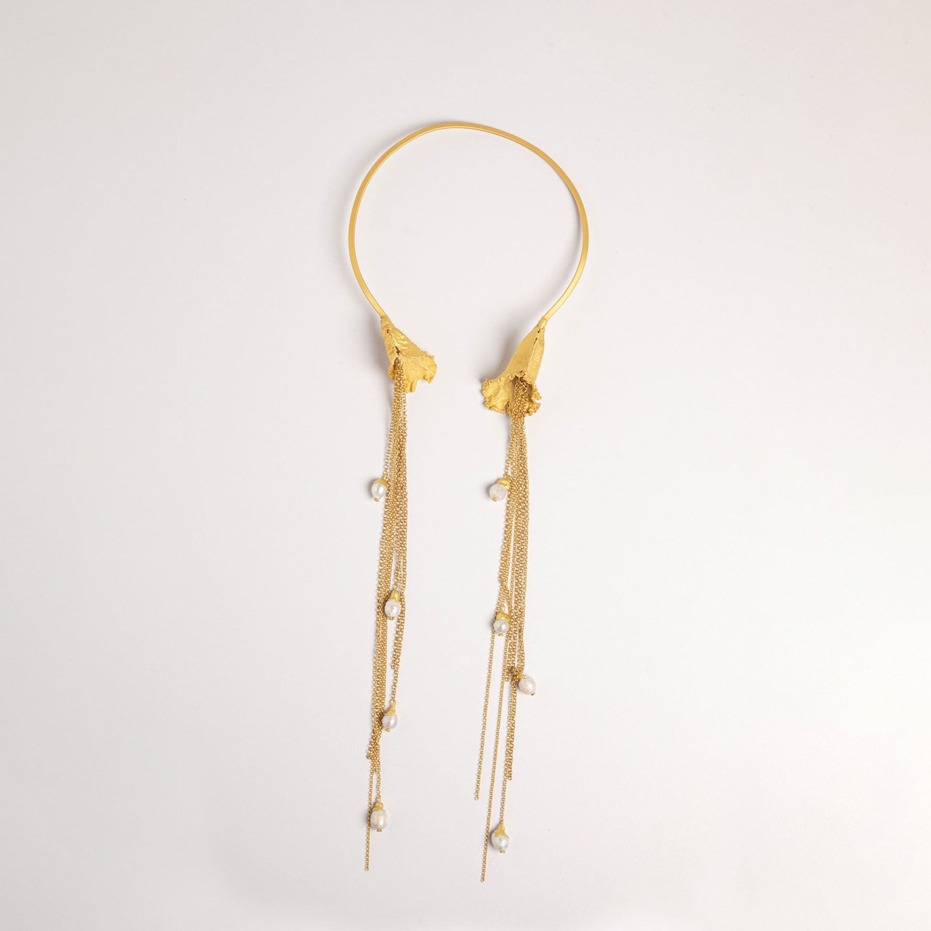 COLLAR LABELLUM Y CADENAS CON PERLAS - imagen 1