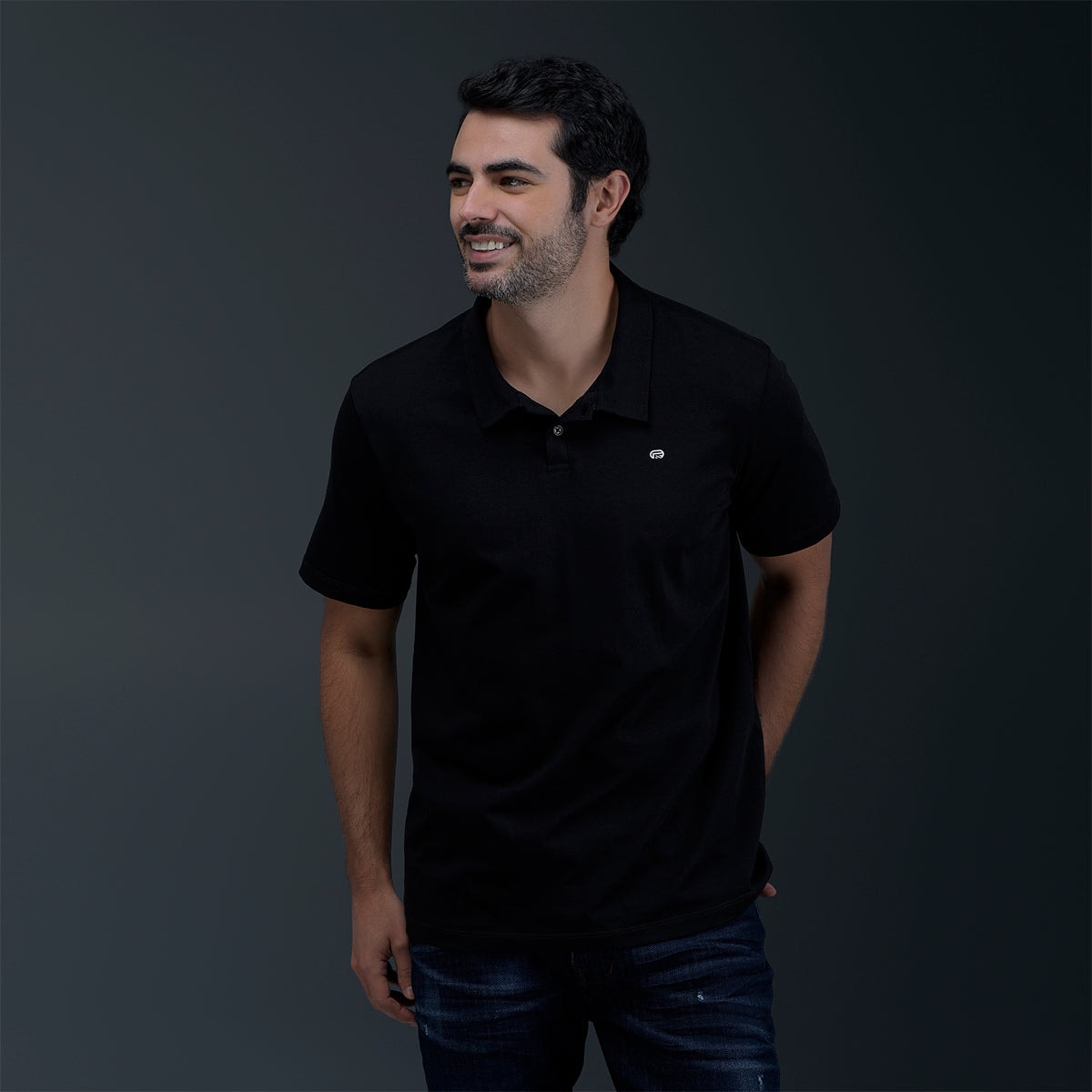 Polo Regular Negro - imagen 1