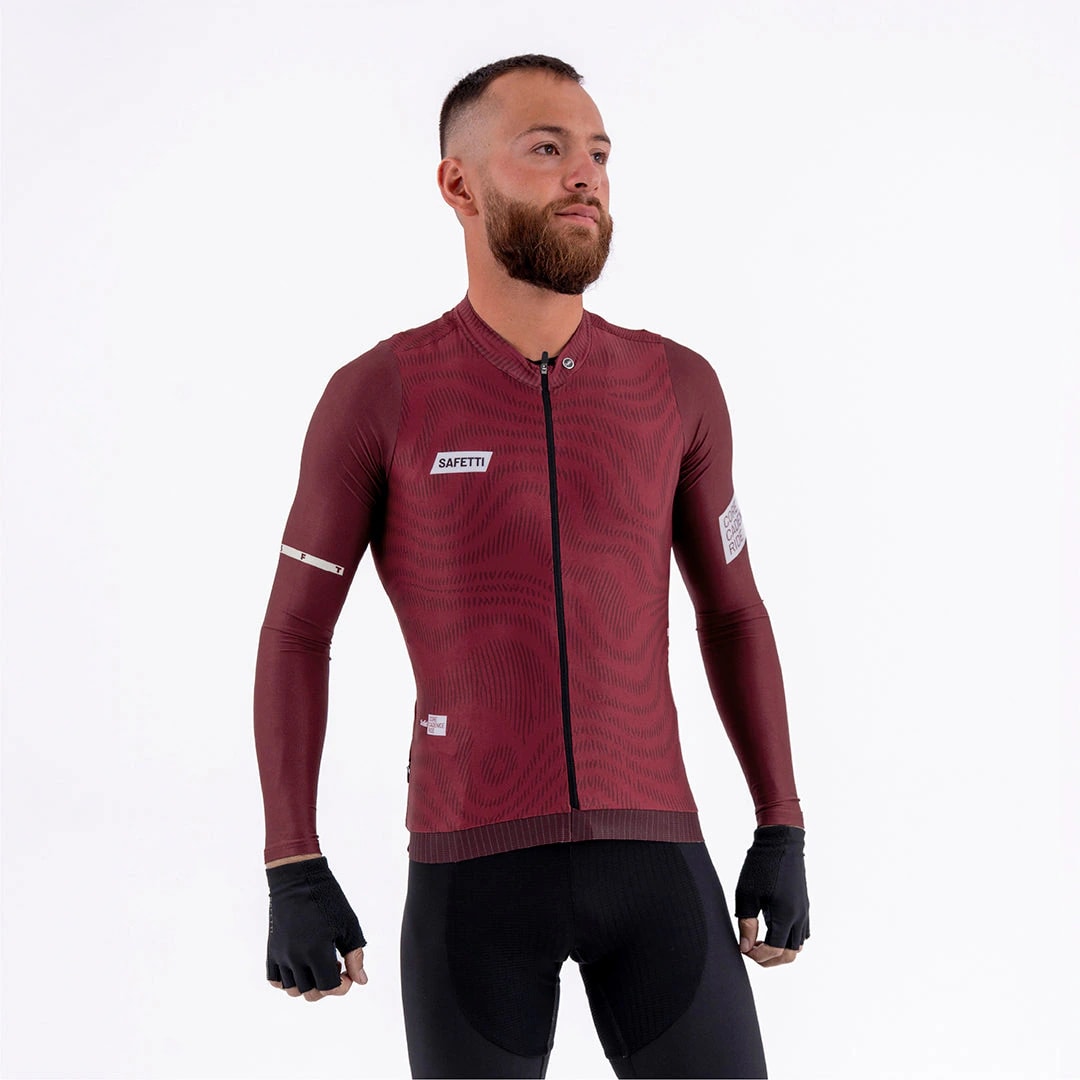 CAMISA CICLISMO MANGA LARGA PLUMWIME VINOTINTO PARA HOMBRE - imagen 1