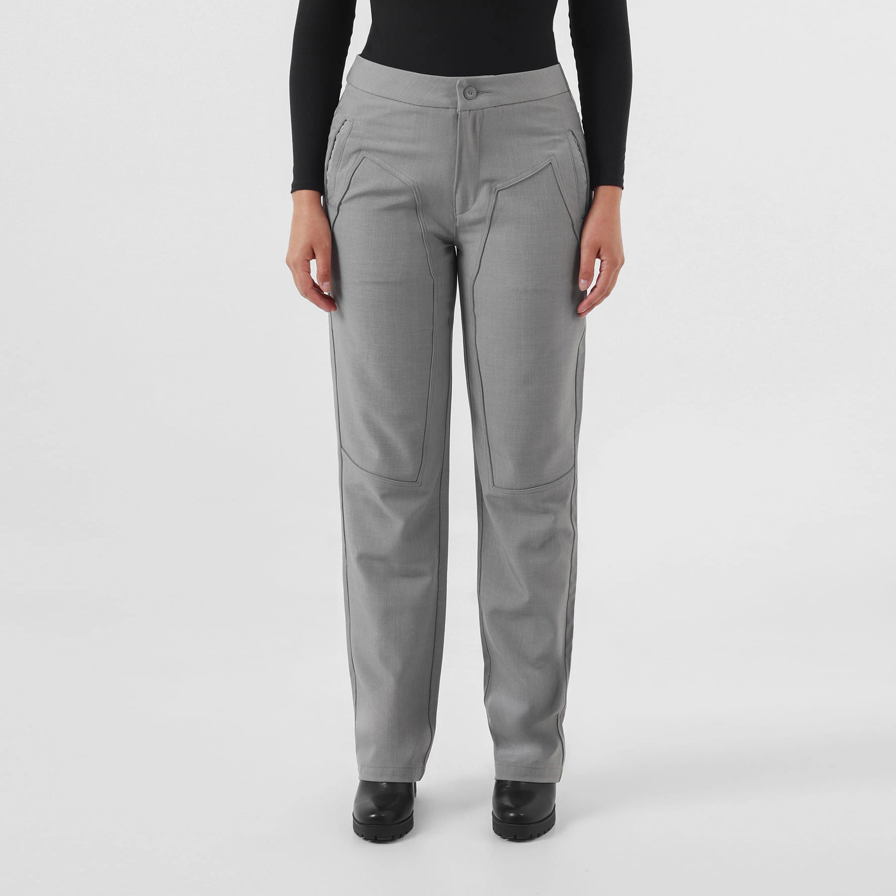 Pantalon Tiro Alto Bota Recta - imagen 1