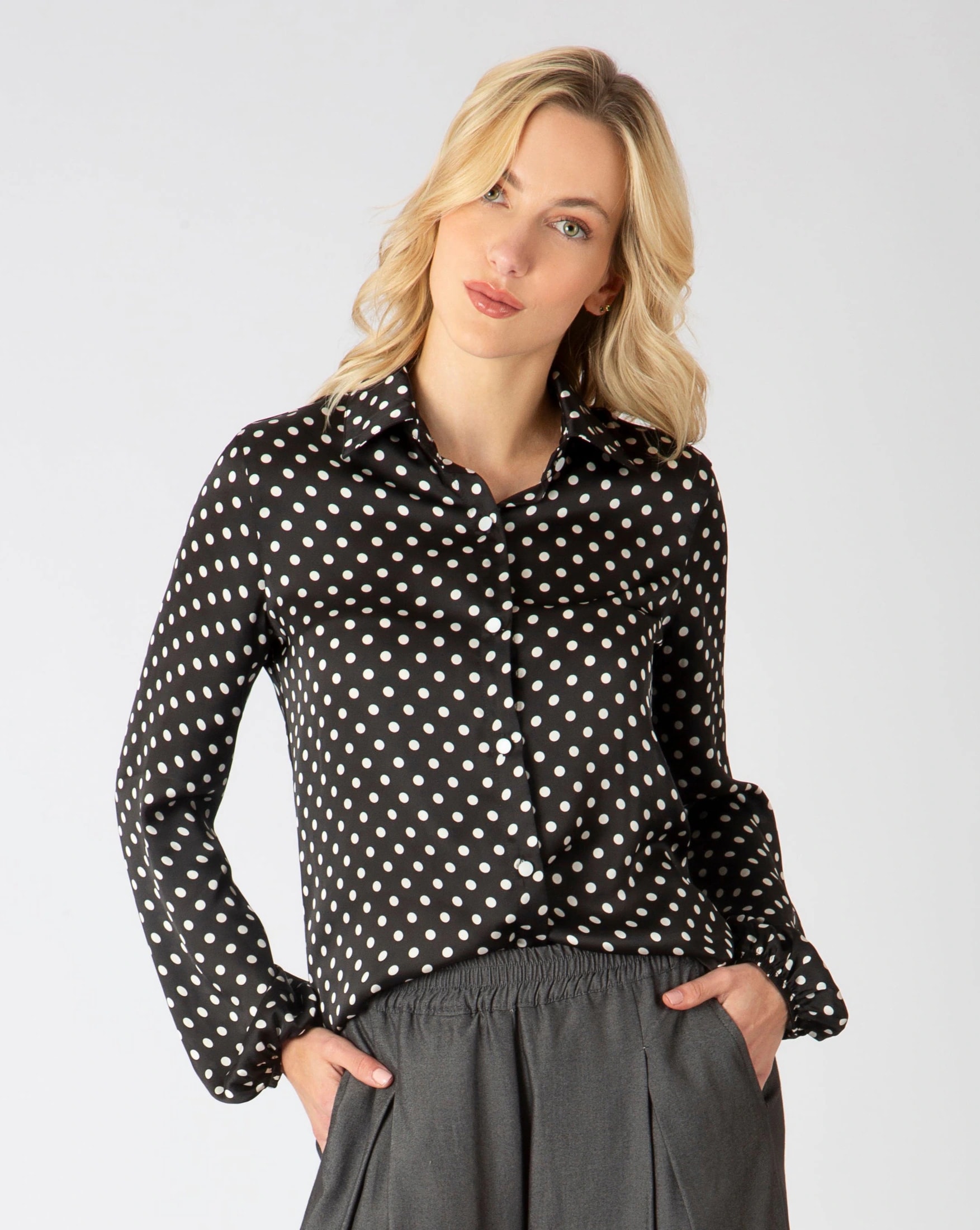 Blusa Lunas Negro - imagen 1