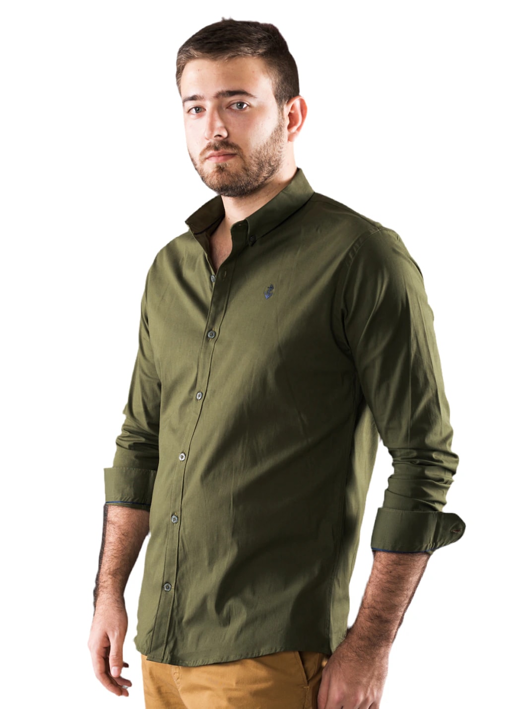 Camisa Verde Militar A Navy - imagen 1