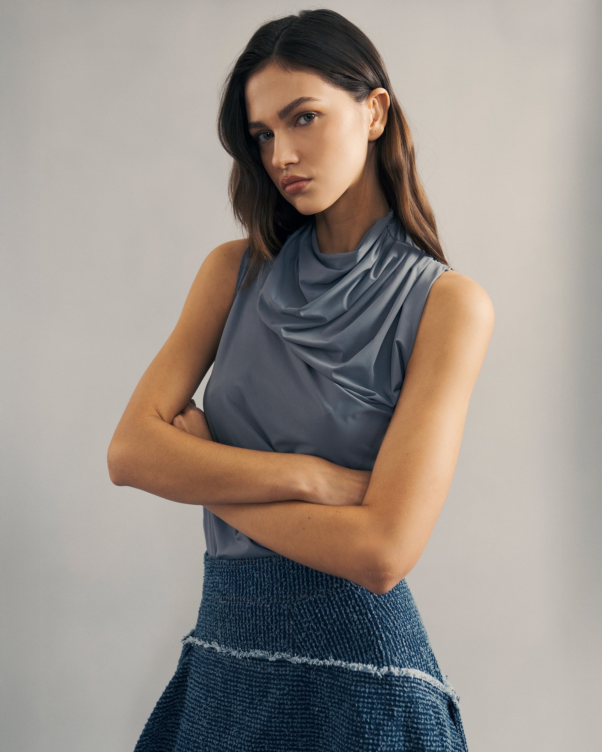 Top Elisa Gris - imagen 1