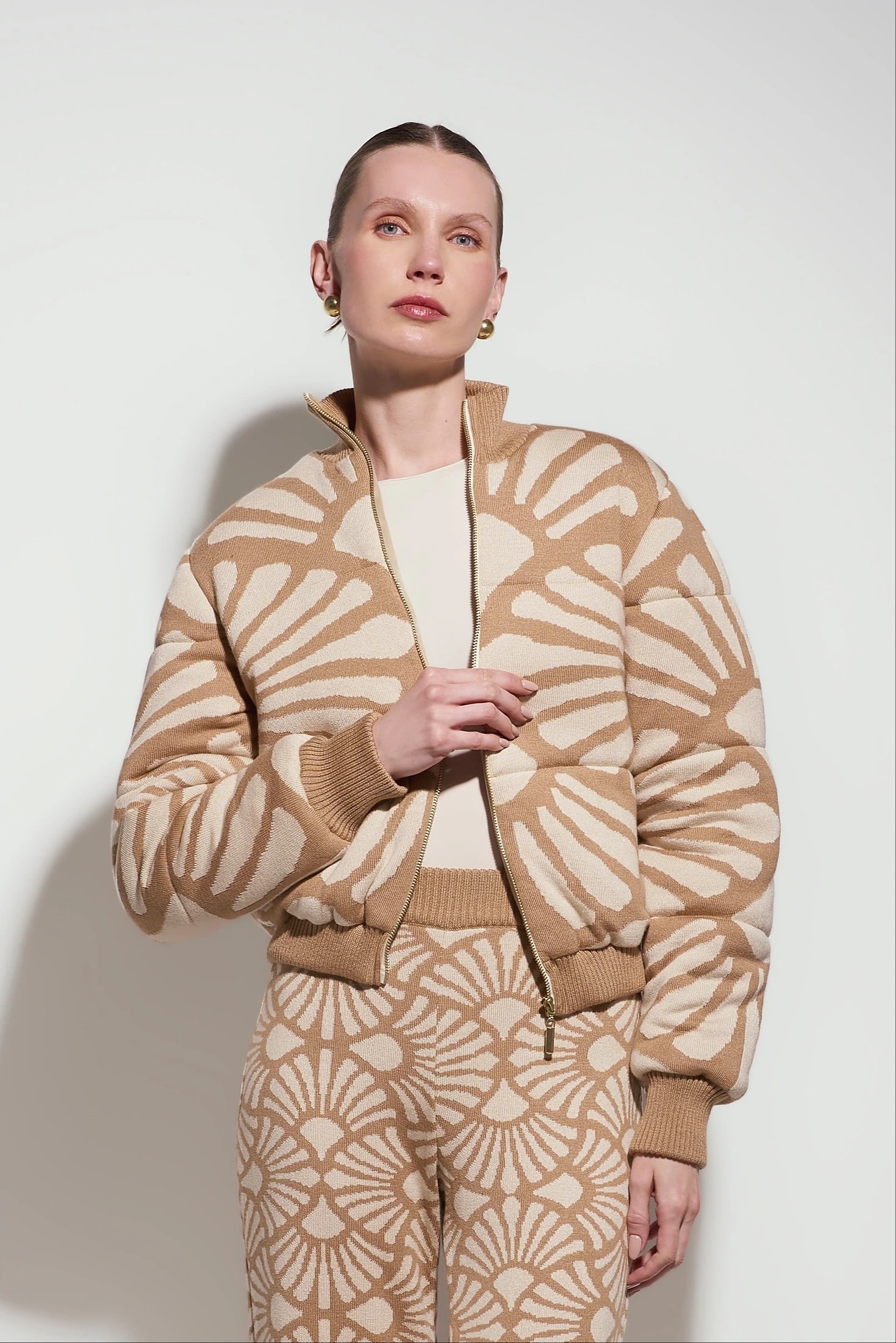 Bomber Jacket Venus Camel-Beige - imagen 1