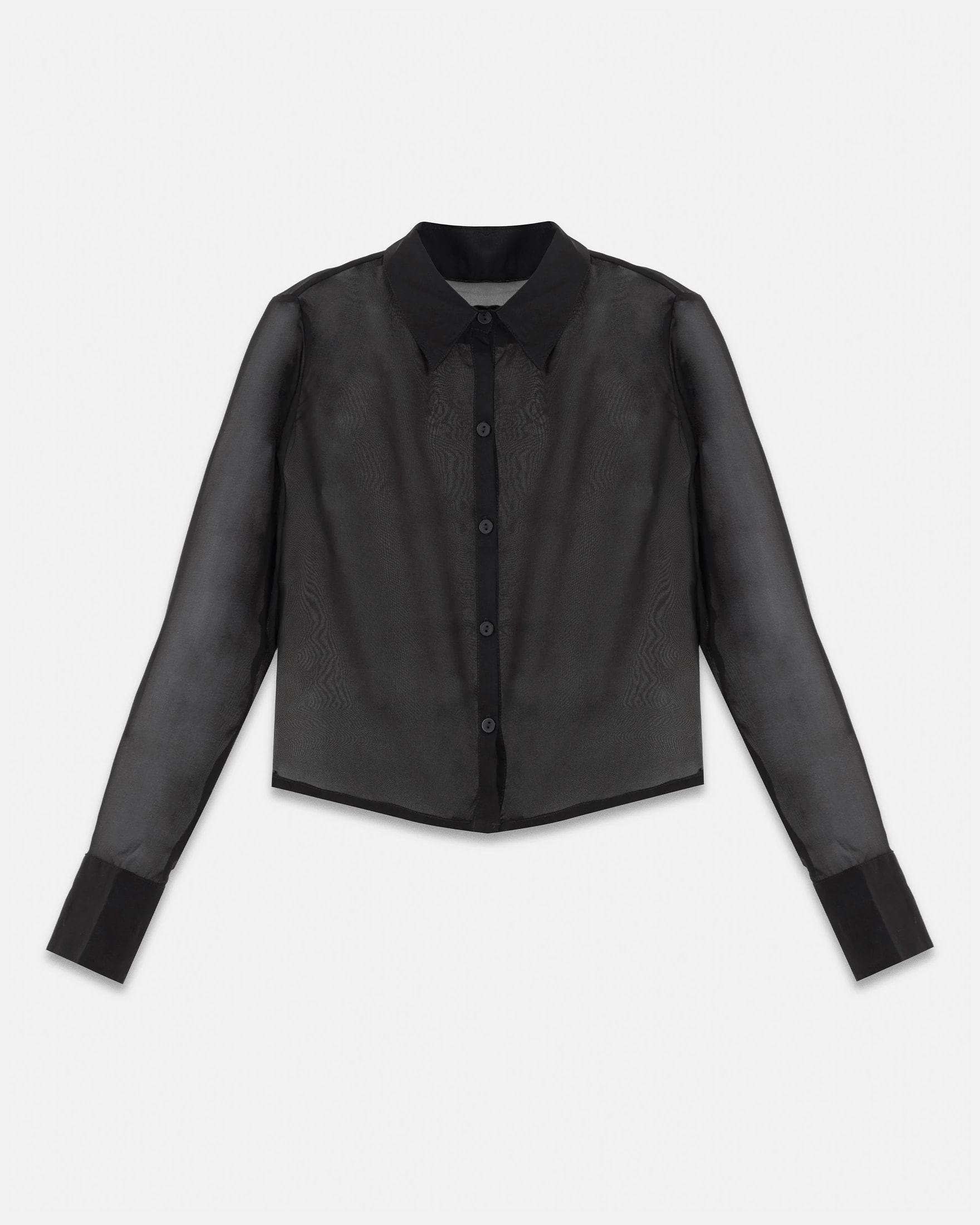 W Basics Transparent Shirt Black - imagen 1