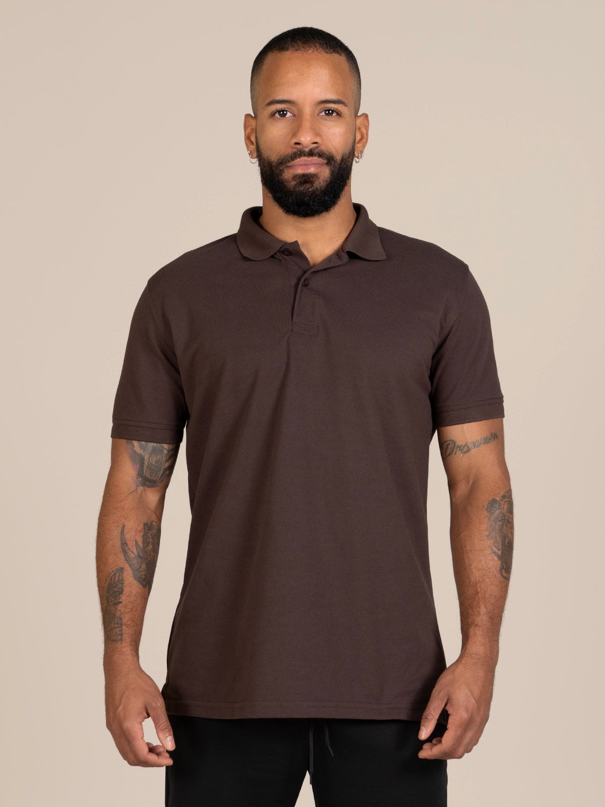 camiseta polo hombre brown - imagen 1