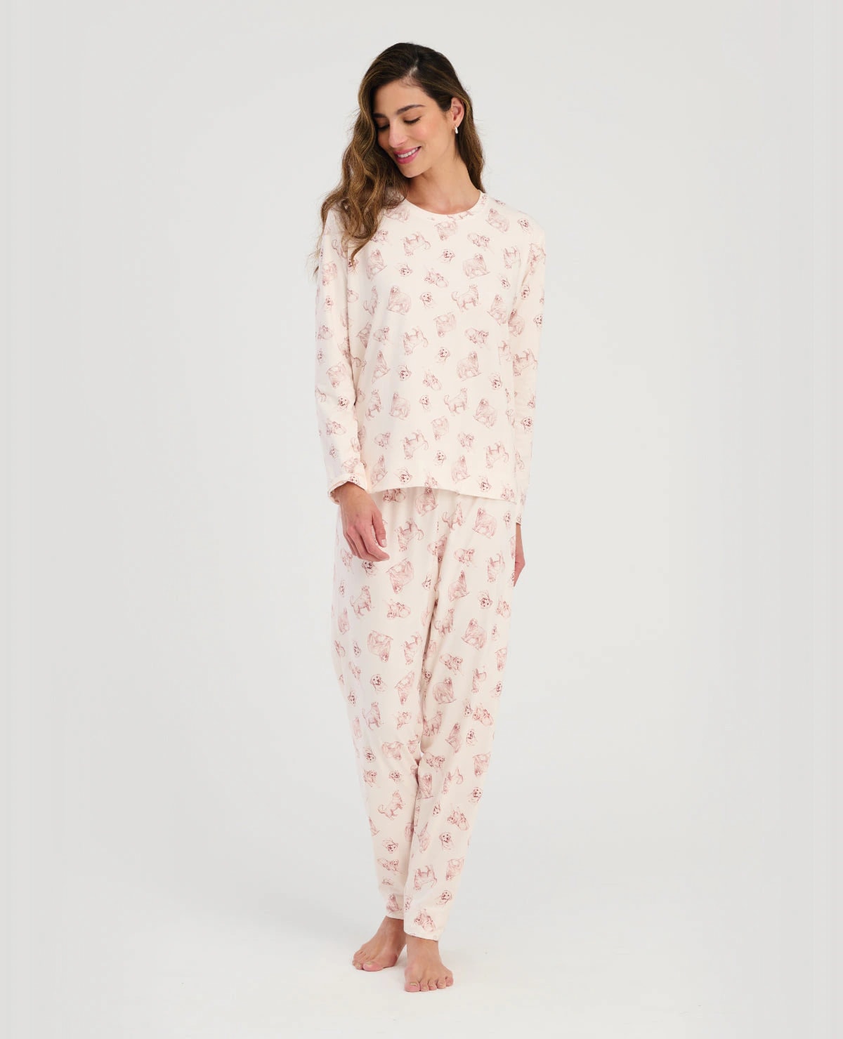 Pijama Pantalón | Camiseta Manga Larga - imagen 1